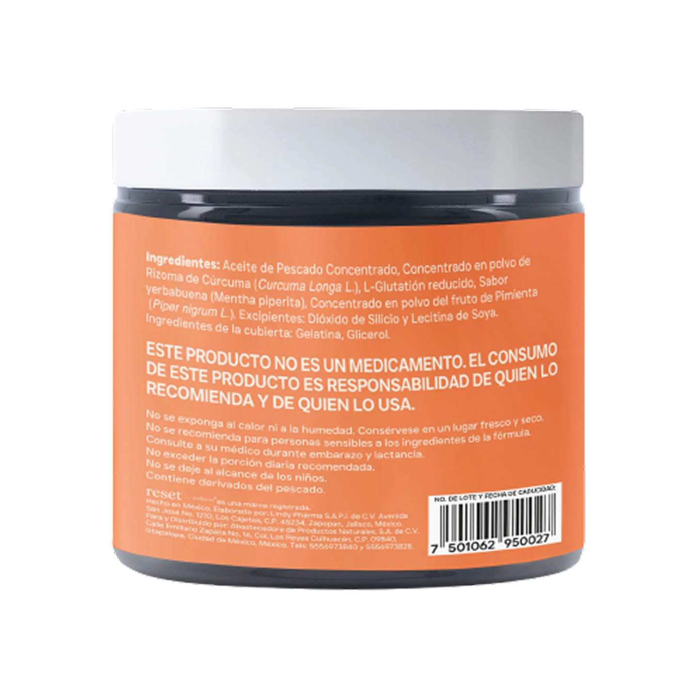 Omega Glutathione+ (90 Cápsulas), Reset Wellness 1760 mg