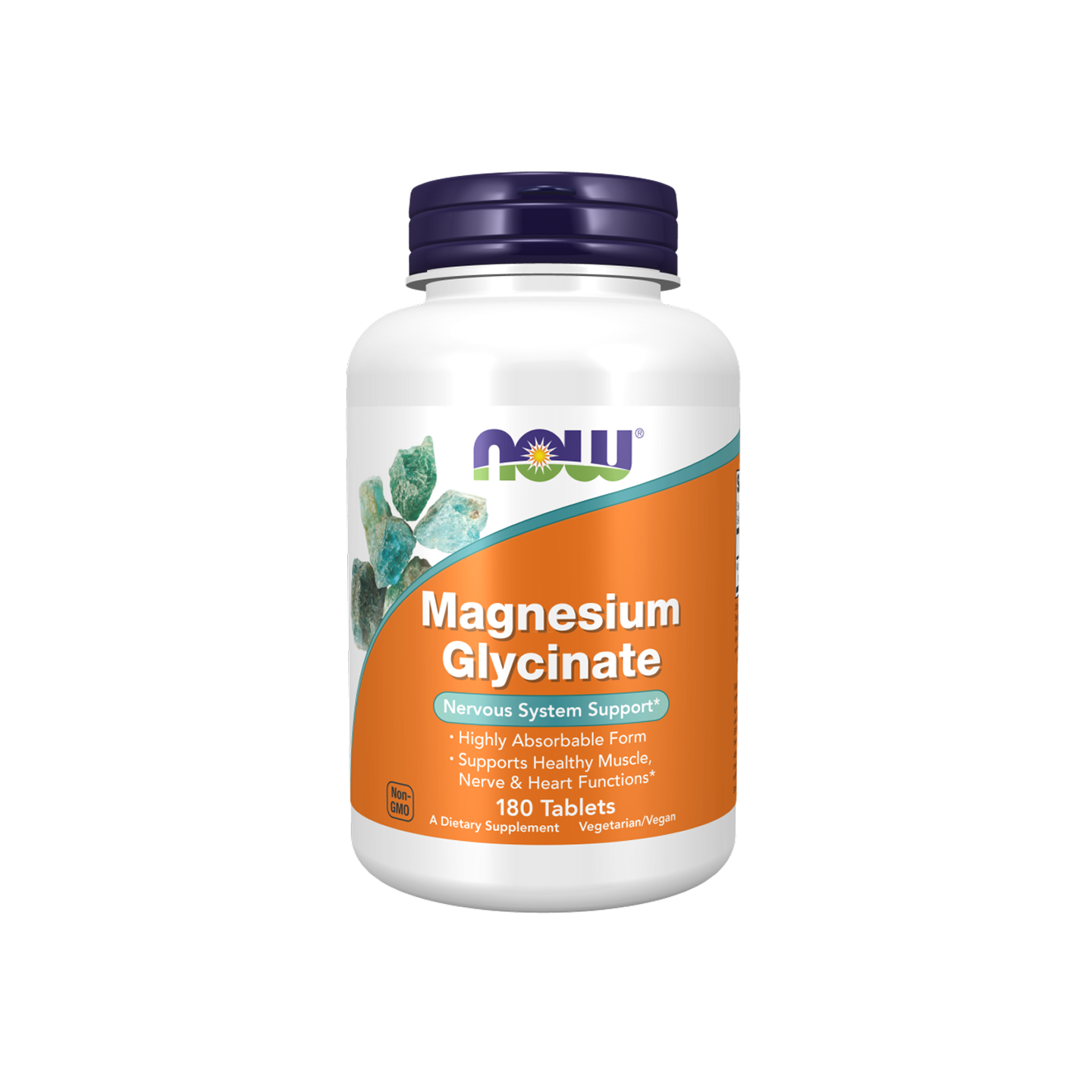 Now Foods Glicinato de Magnesio 200 mg, 180 tabletas