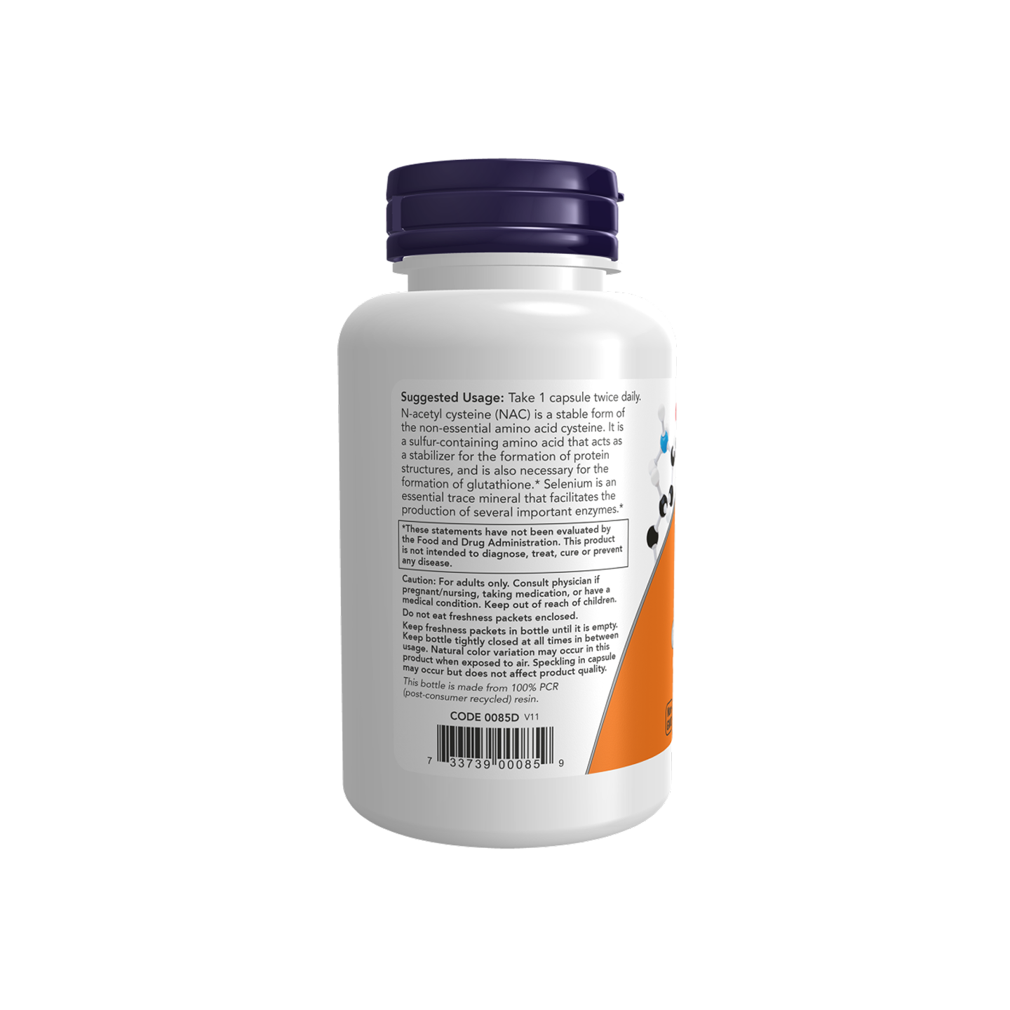 Now Foods NAC 600 mg con Selenio, 100 cápsulas vegetarianas