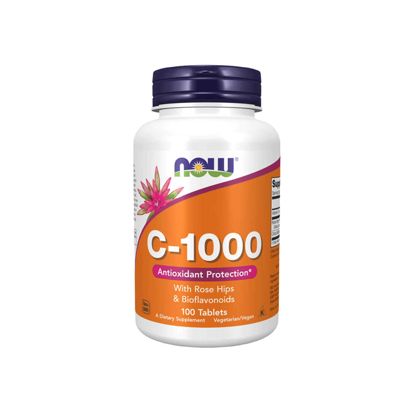 NOW Foods Vitamina C-1000 con Escaramujo, 100 tabletas