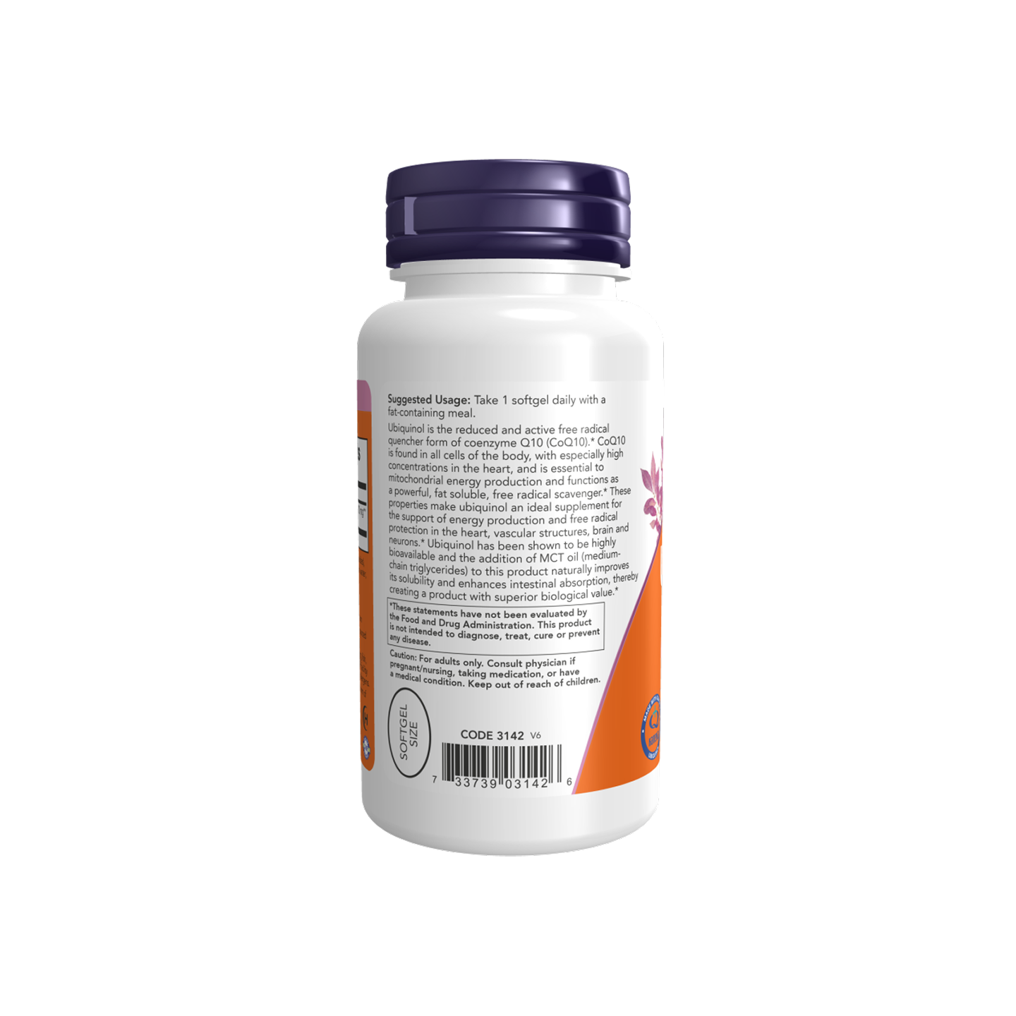 NOW Foods Ubiquinol 100 mg, 60 cápsulas blandas
