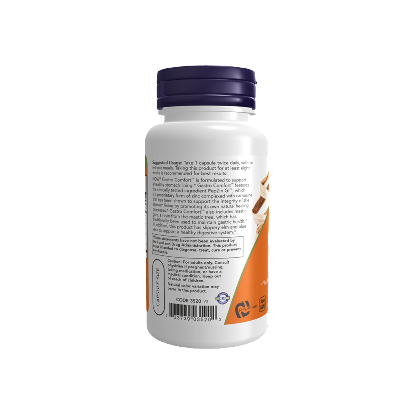 NOW Foods Gastro Comfort con PepZin GI, 60 cápsulas vegetales