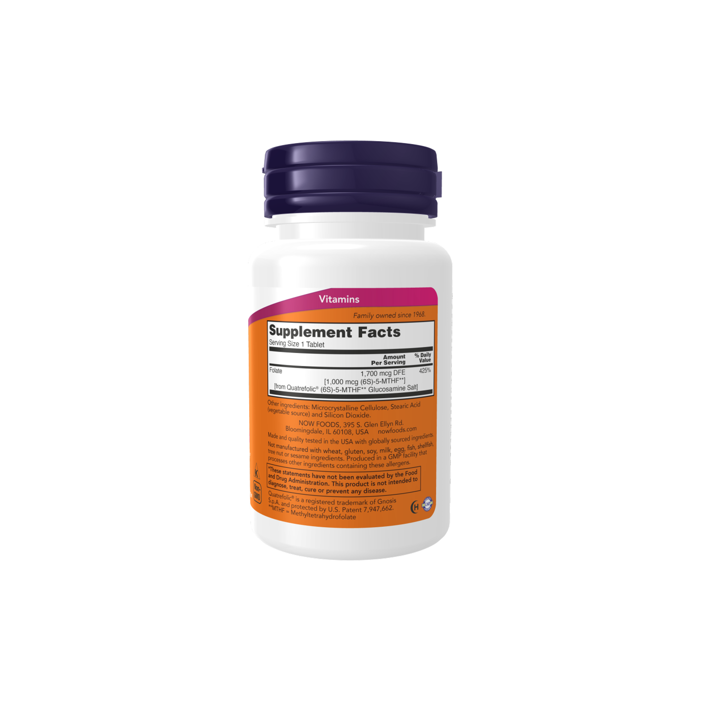 Now Foods Methyl Folate 1000 mcg, 90 tabletas