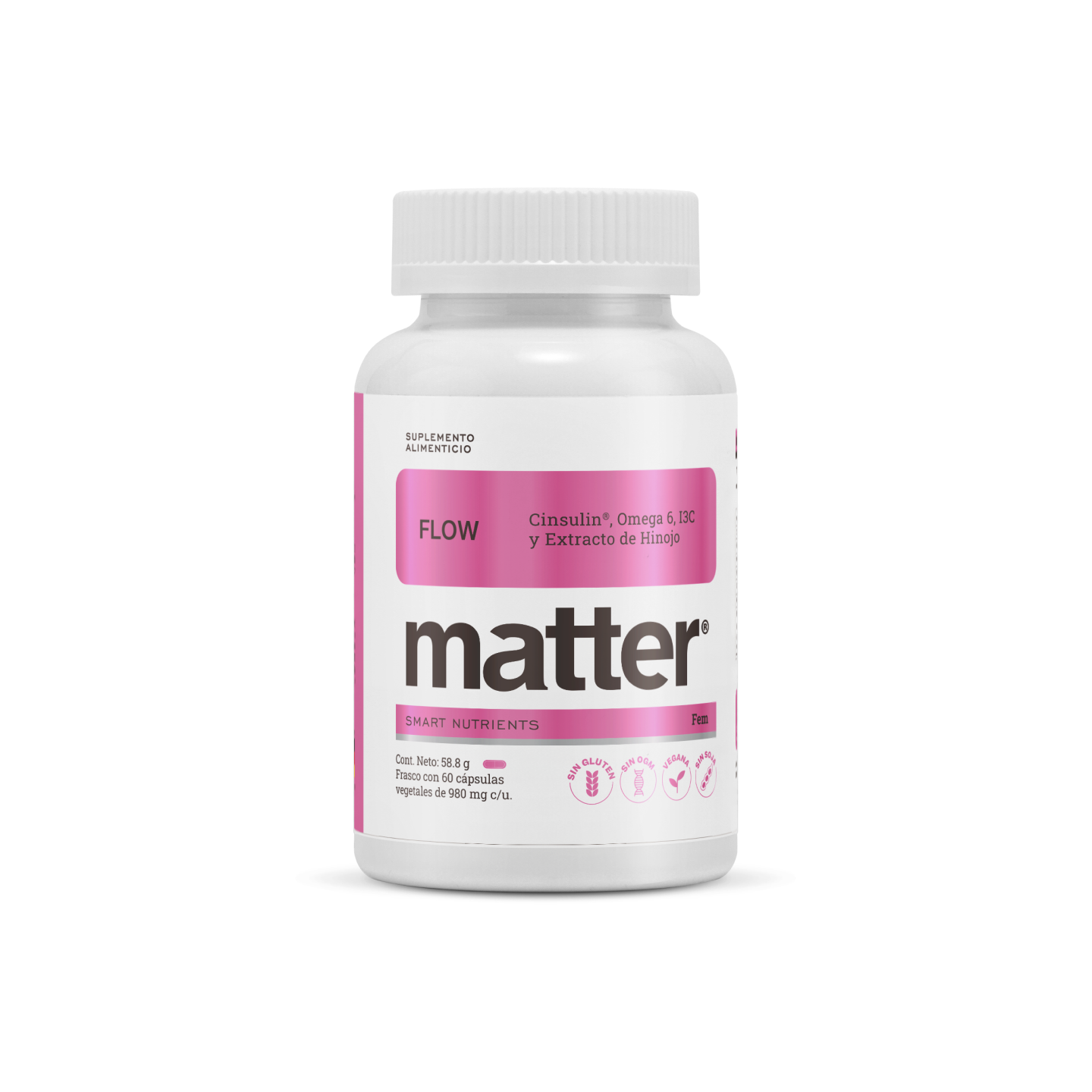 Matter FLOW | Cinsulin, Omega 6, I3C y Extracto de Hinojo