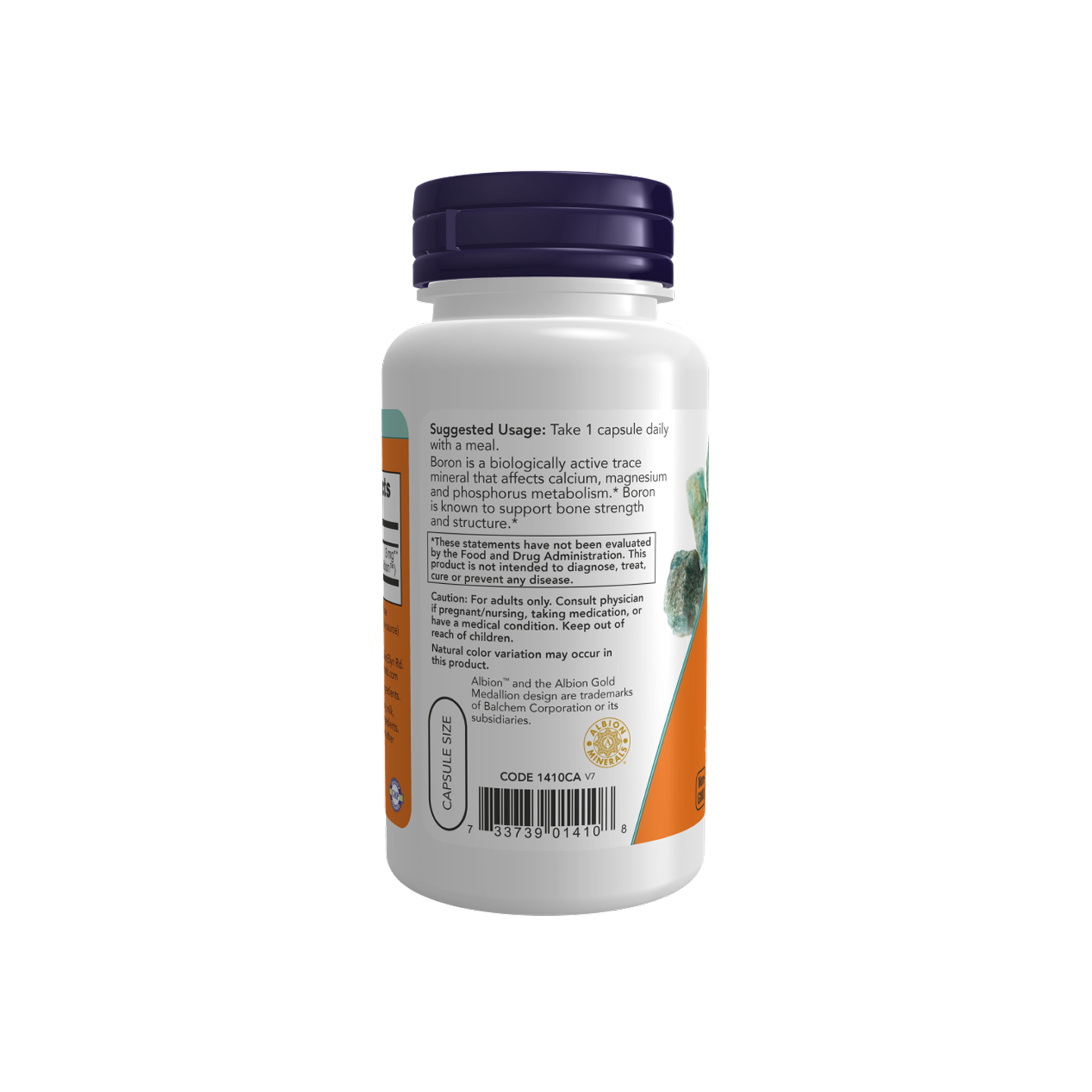 NOW Foods Boron 3 mg 100 Veg Capsules