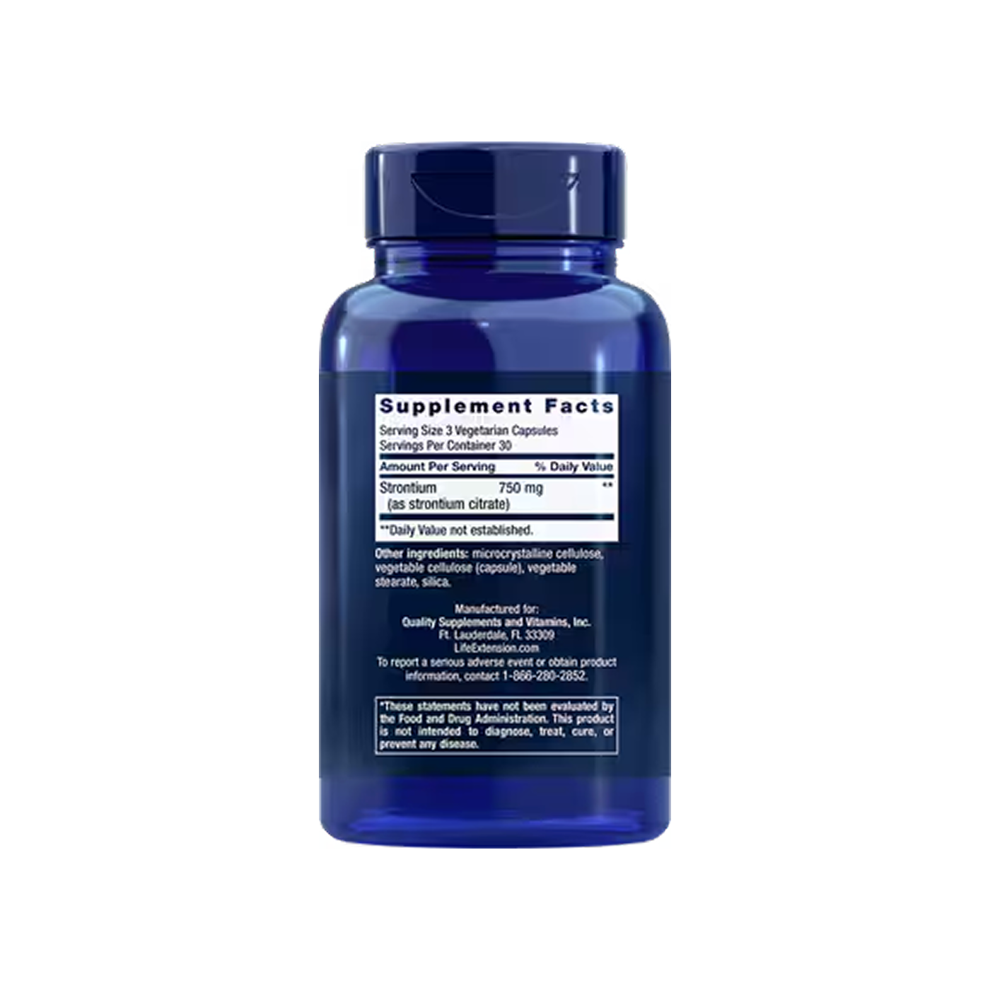 Life Extension Strontium Caps 90 veg‑cápsulas