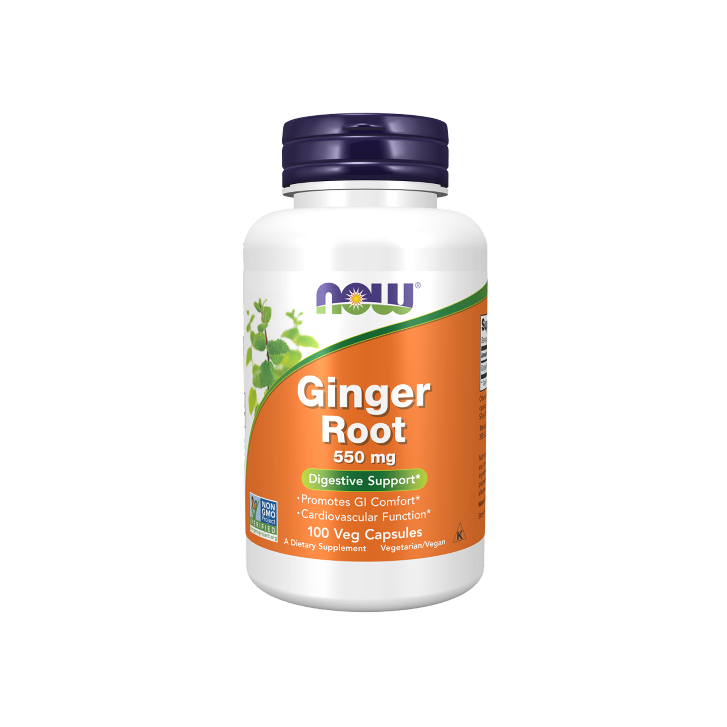 NOW Foods Raíz de jengibre 550 mg Cápsulas vegetales 100