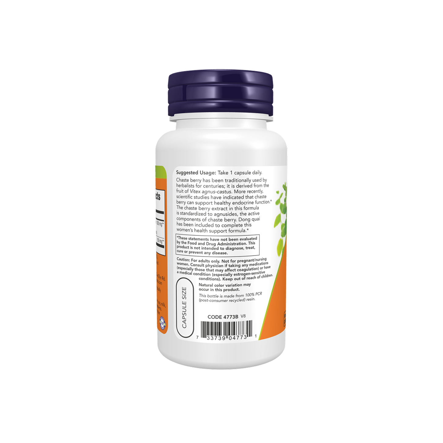 NOW Foods Chaste Berry (Vitex) Extract 300 mg, 90 cápsulas vegetales