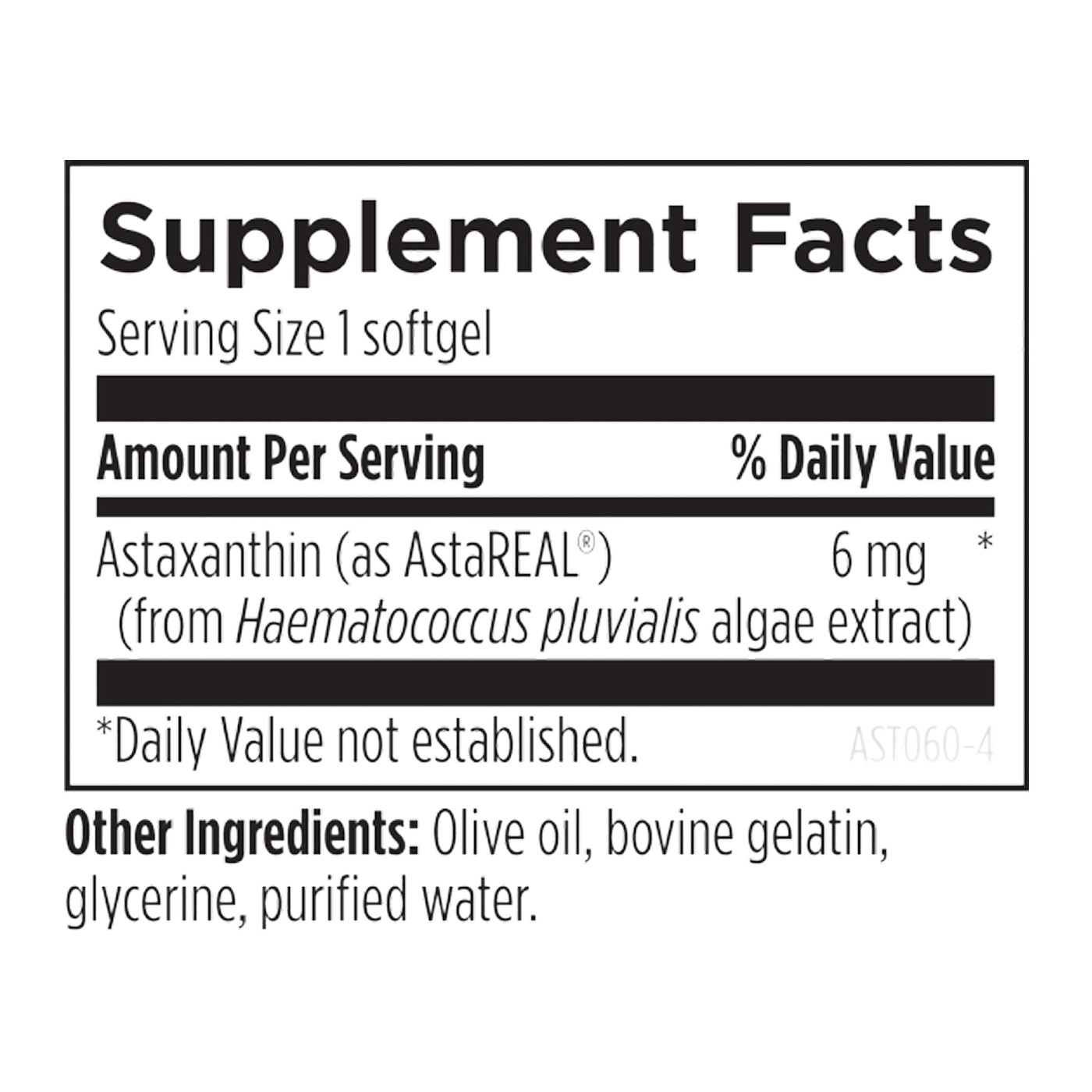 Astaxanthin Designs for Health 60 cápsulas