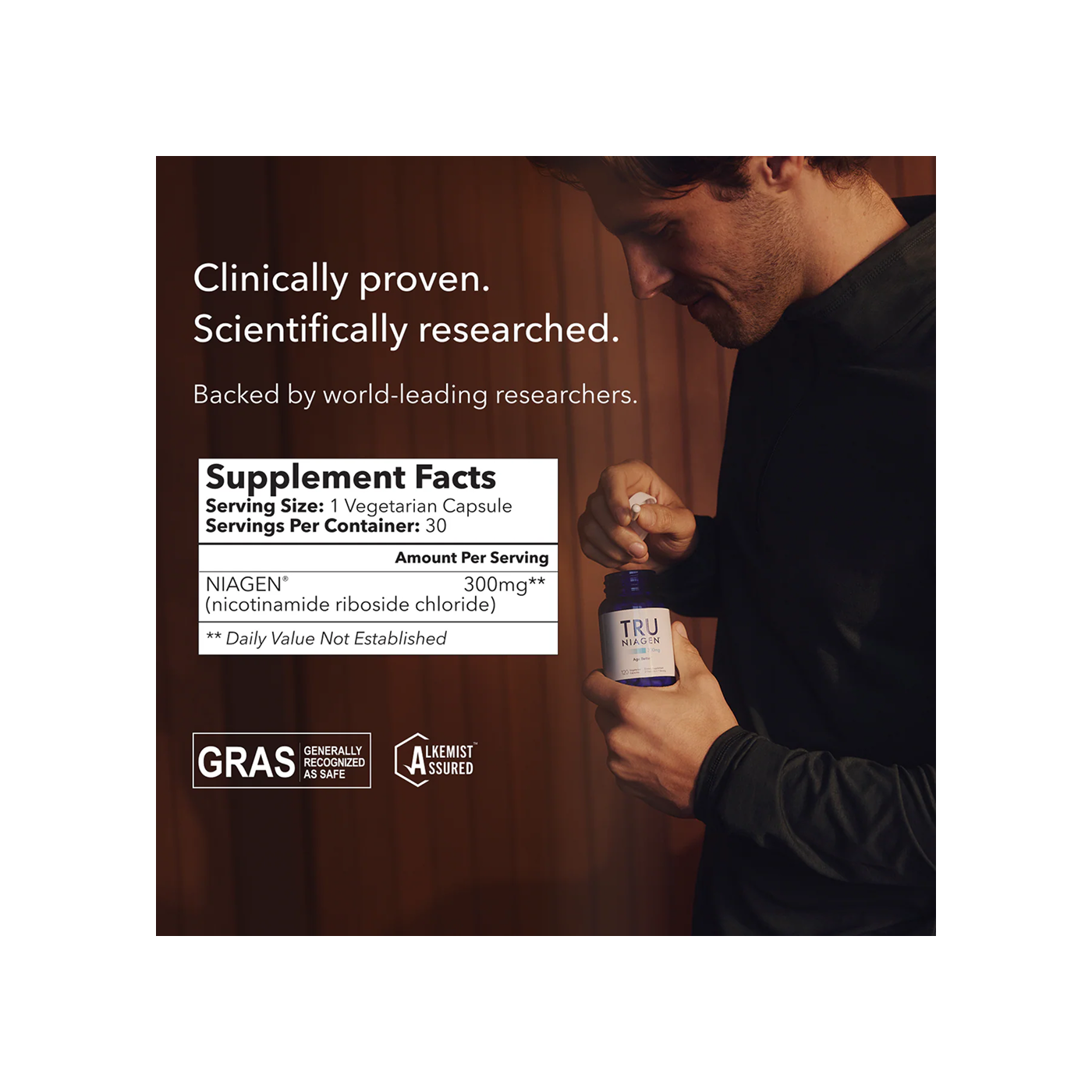 Tru Niagen 300mg – Aumento de NAD+ para energía celular