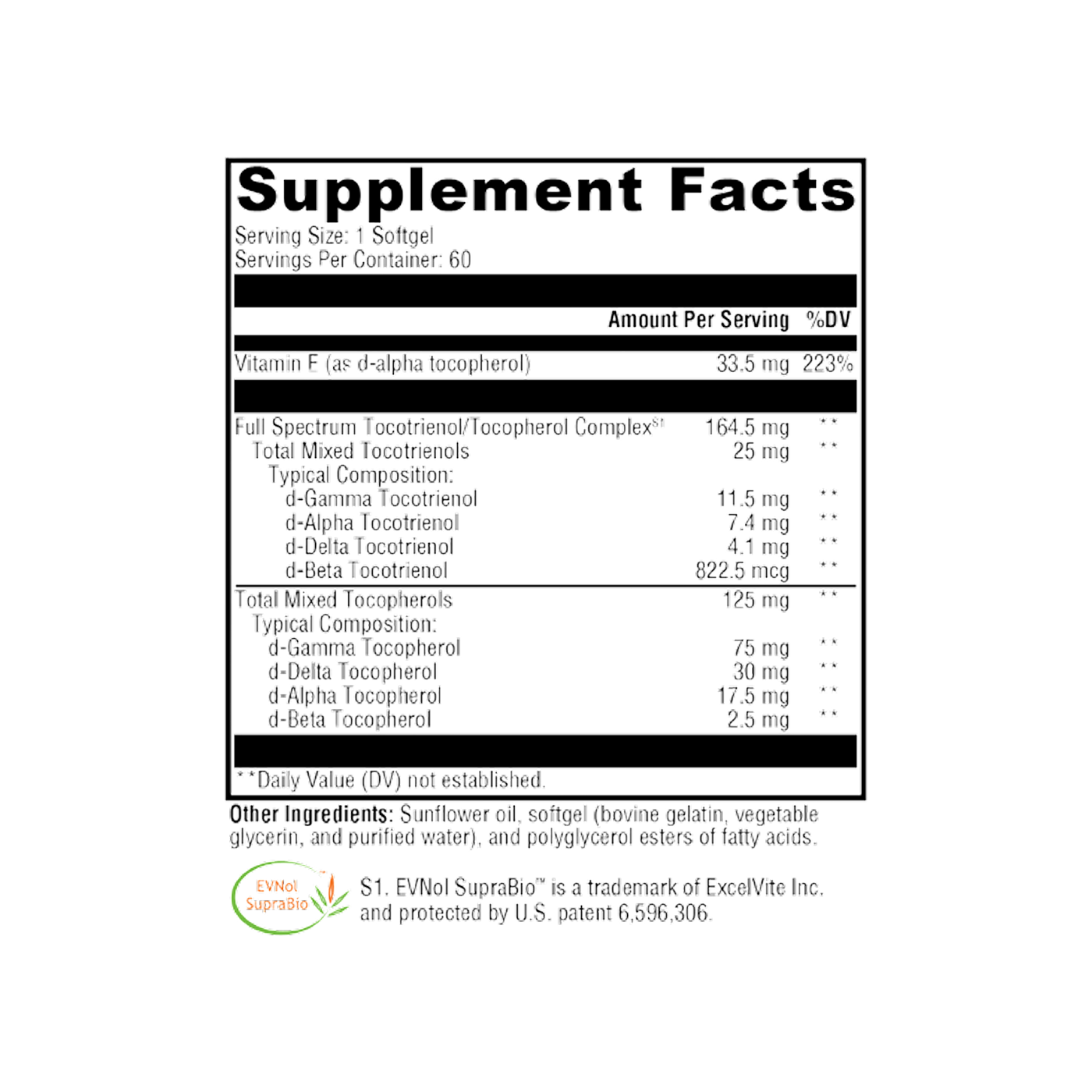 Xymogen Xcellent E 60 cápsulas blandas