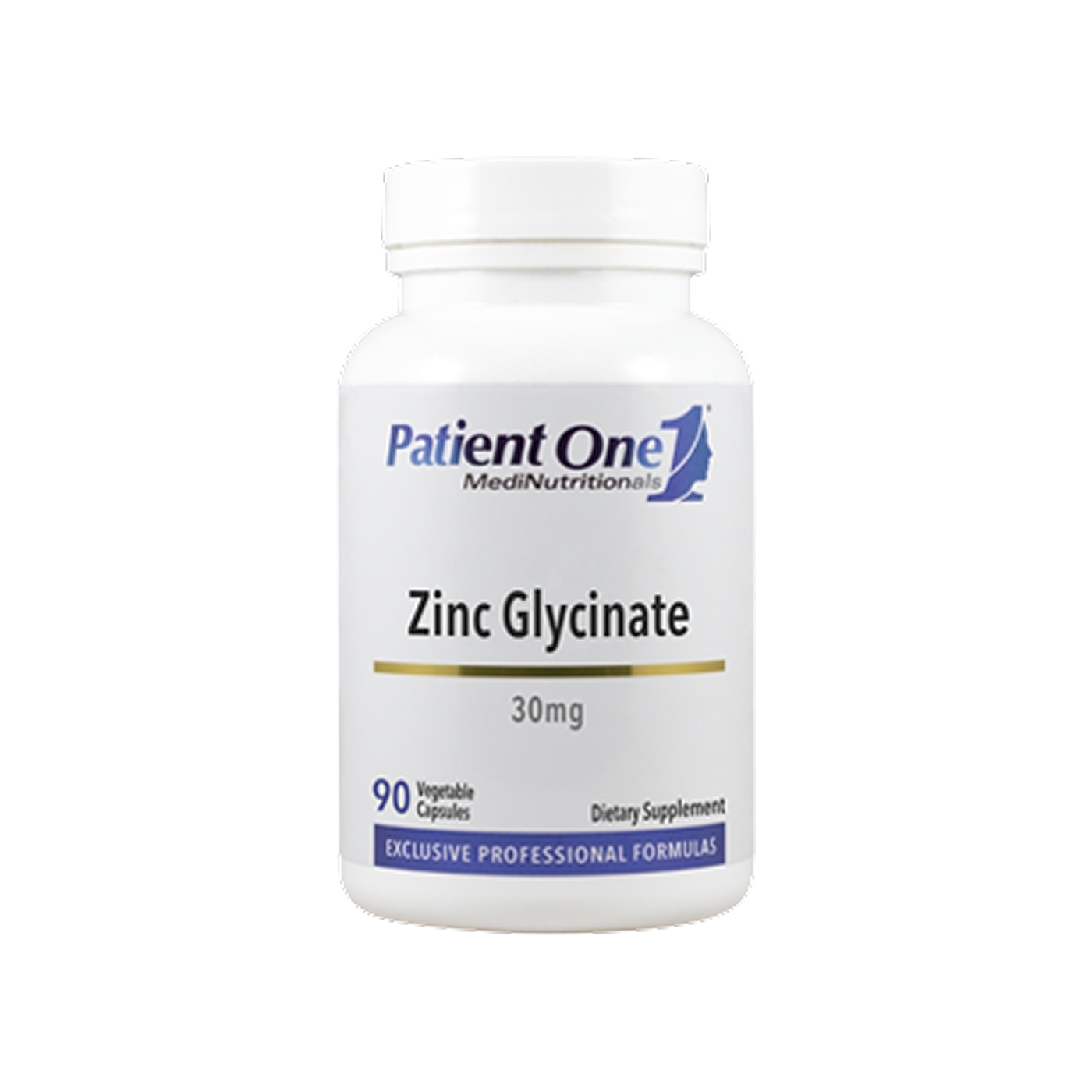 Patient One Zinc Glycinate 30 mg, 90 cápsulas vegetales