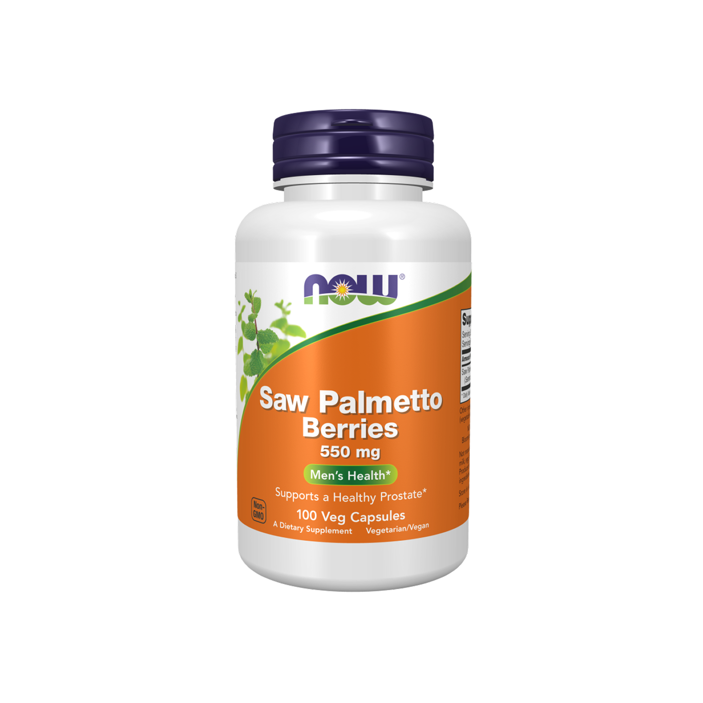 NOW Foods Saw Palmetto Berries 550 mg, 100 cápsulas vegetales