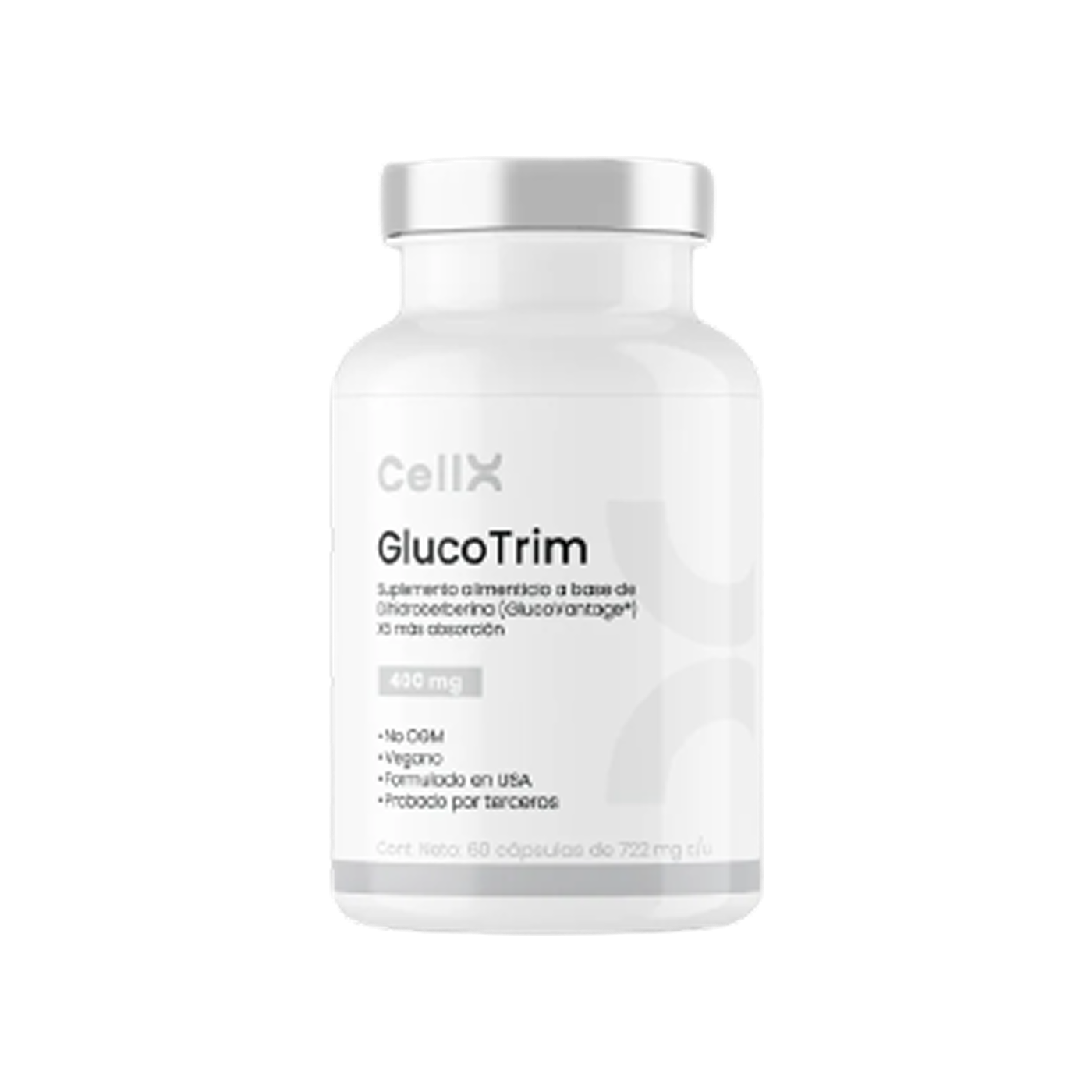 CellX GlucoTrim 400 mg, 60 cápsulas