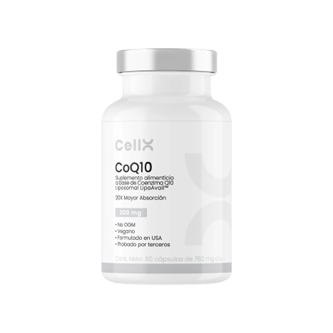 CellX CoQ10 200 mg, 60 cápsulas