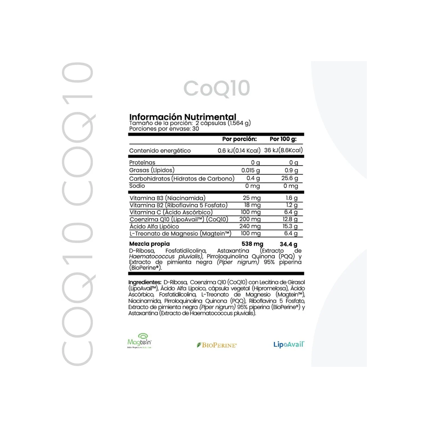 CellX CoQ10 200 mg, 60 cápsulas