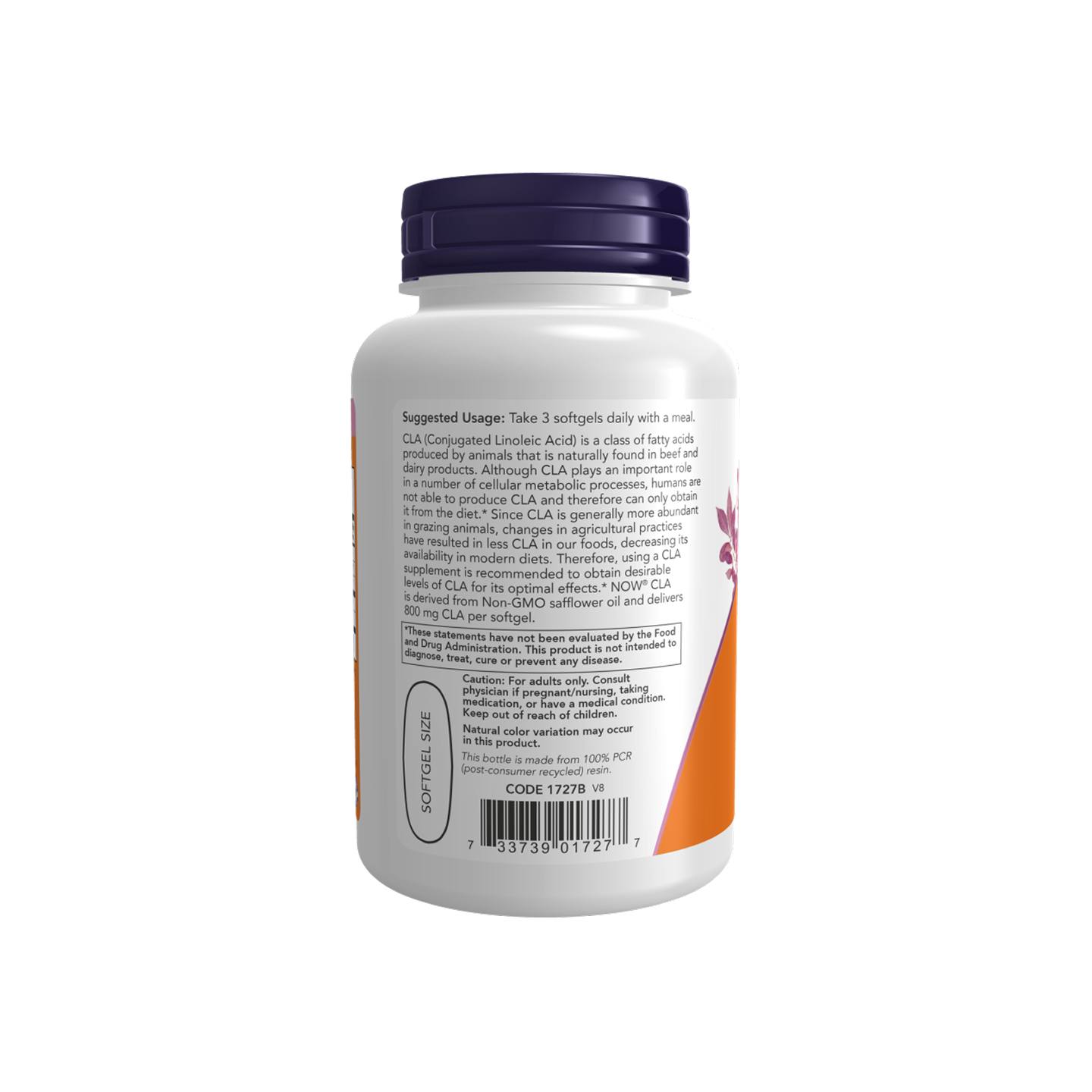 NOW Foods CLA Ácido linoleico conjugado 800 mg 90 cápsulas blandas