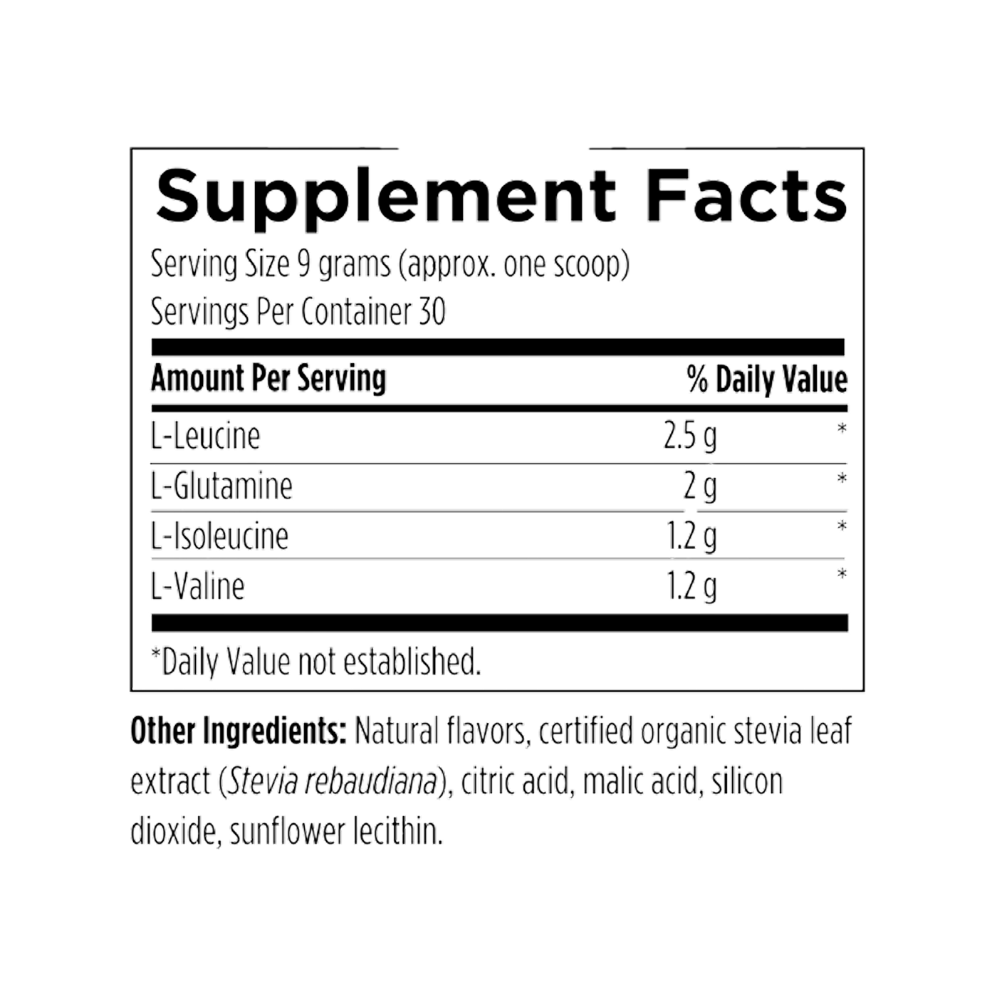 BCAA Powder with L-Glutamine Designs for Health 270 g
