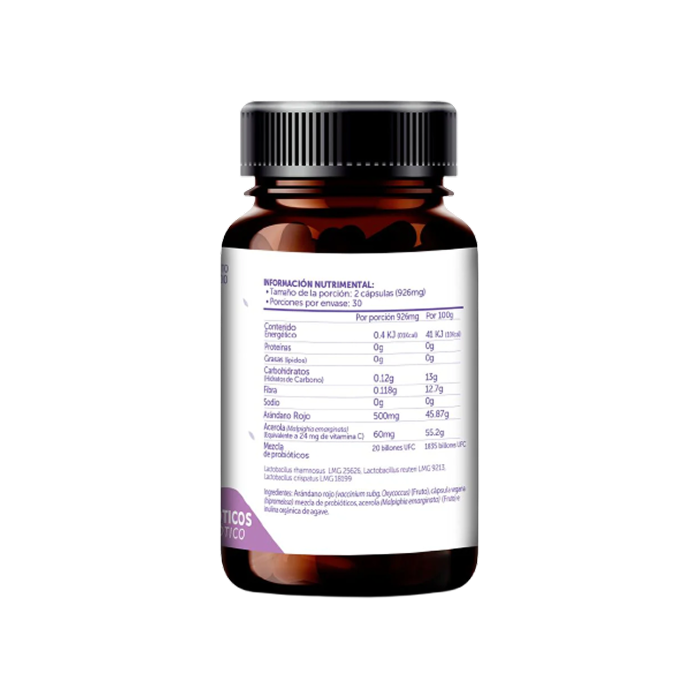 Bioflora Woman + Cranberry + Vitamina C Natural, 60 cápsulas