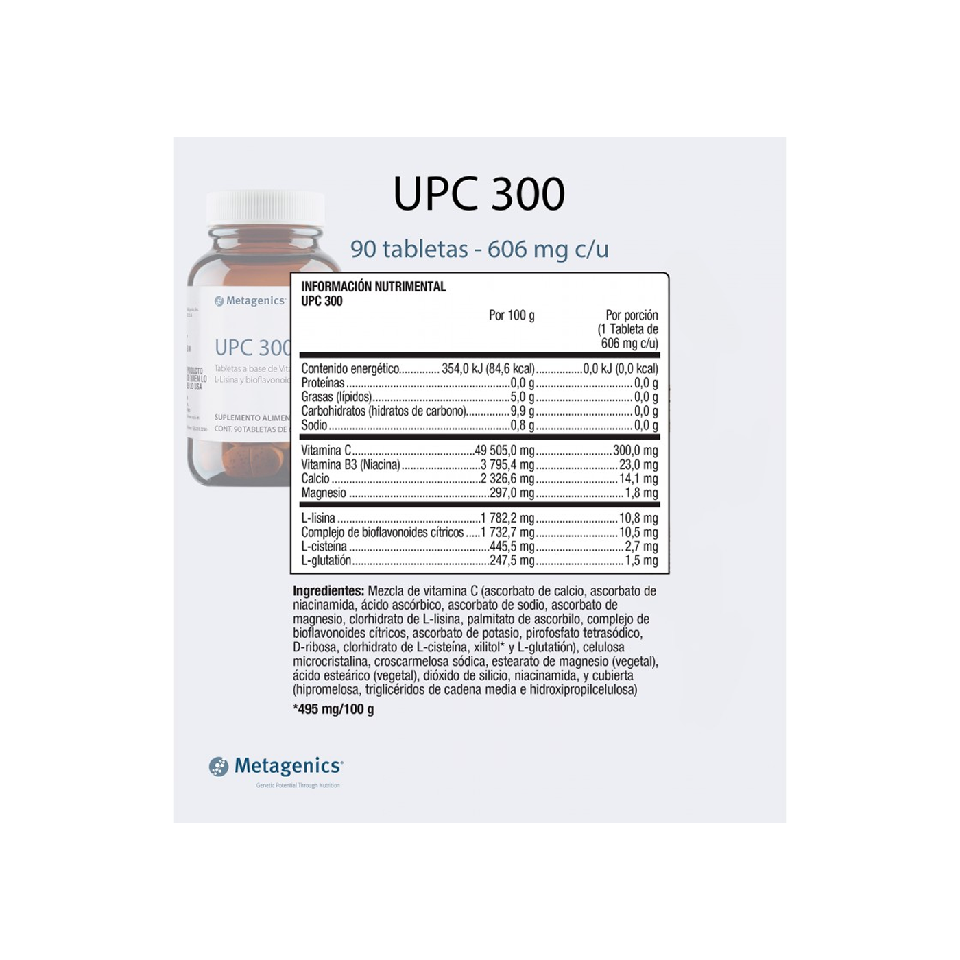 Metagenics UPC 300 90 tabletas