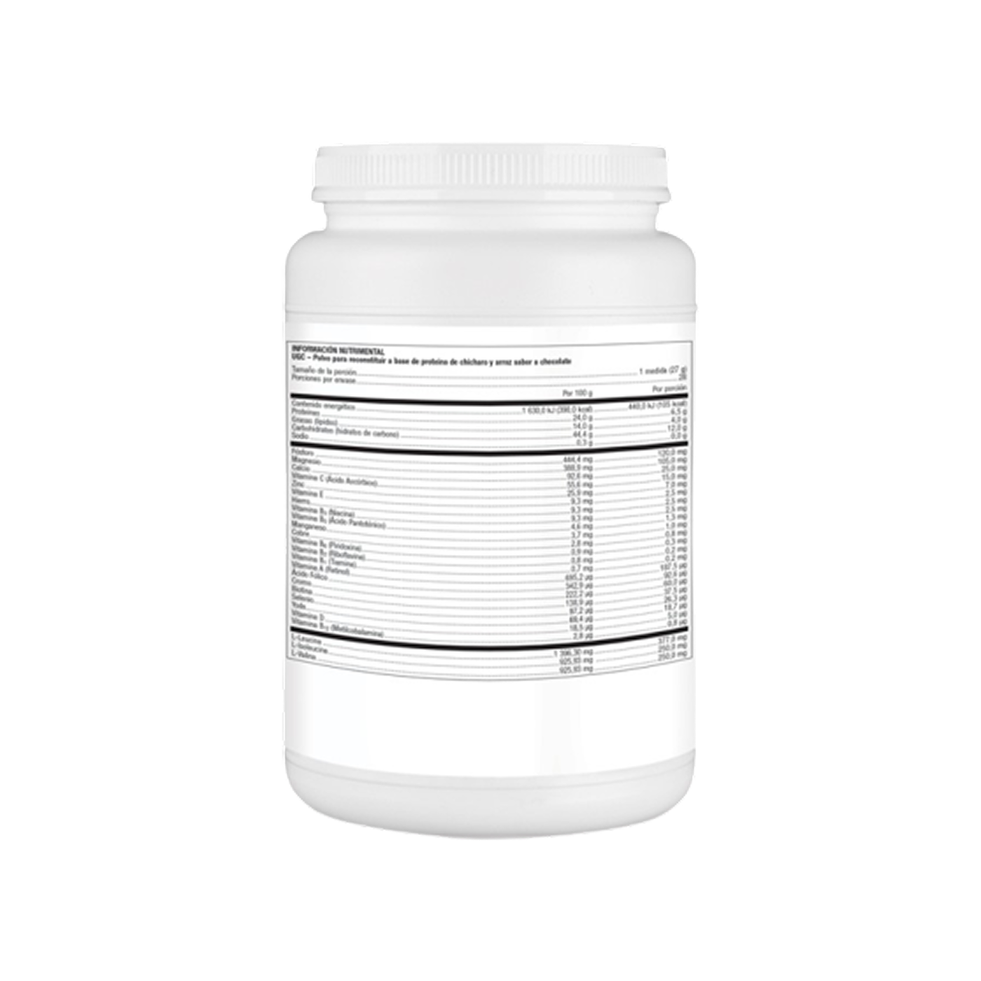 Metagenics UGC proteína de chícharo y arroz sabor chocolate 756 g