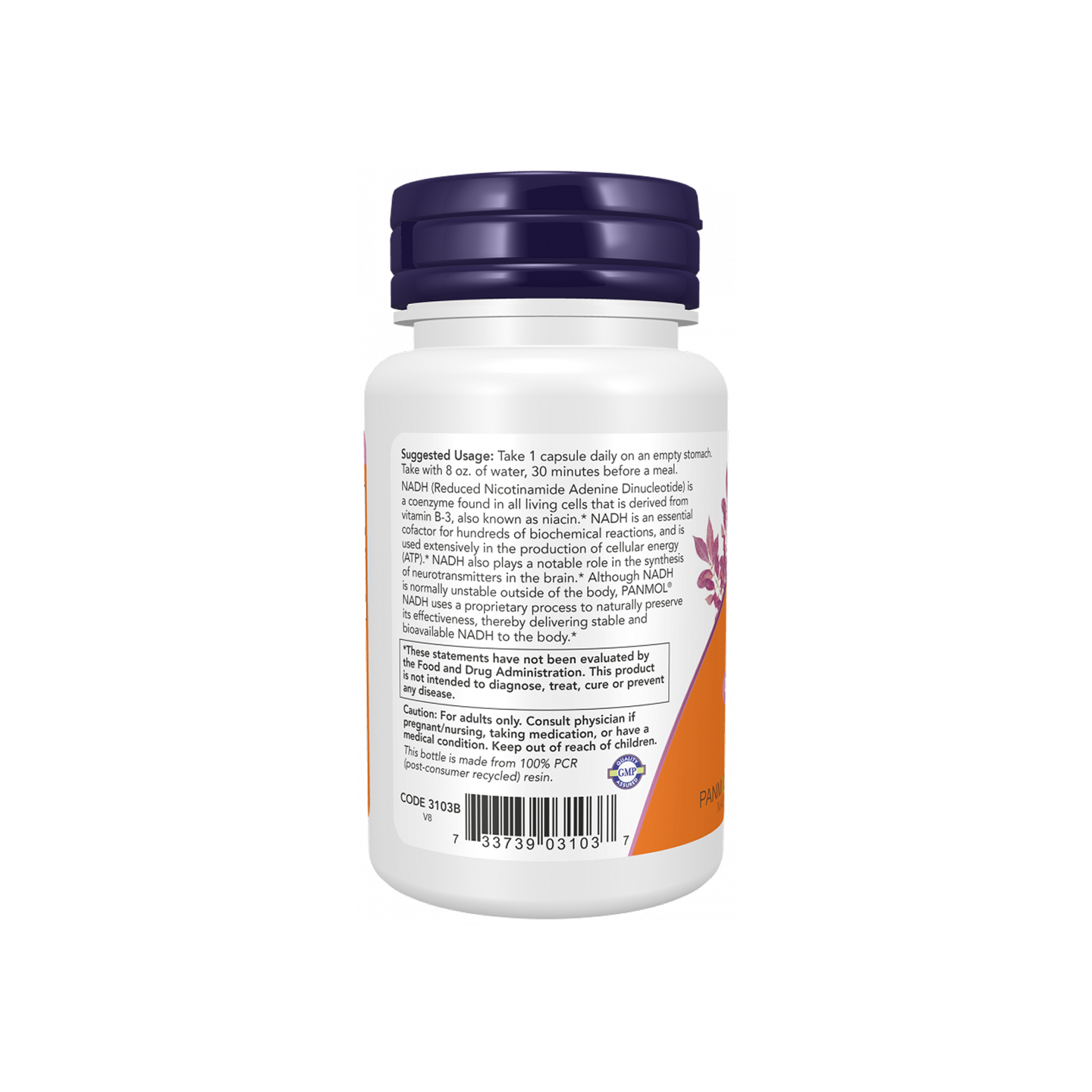 NOW Foods NADH 10 mg 60 cápsulas