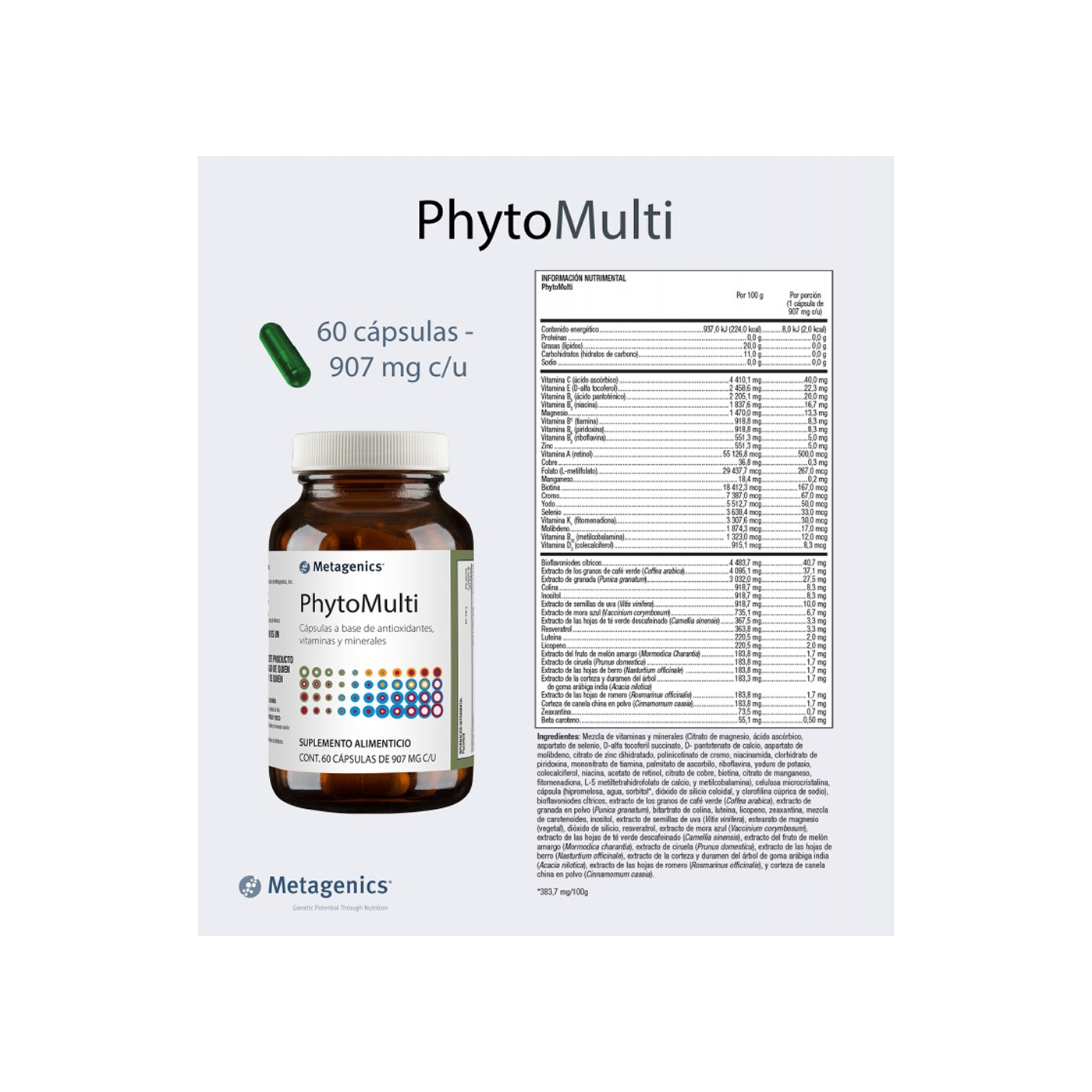 Metagenics PhytoMulti 60 cápsulas