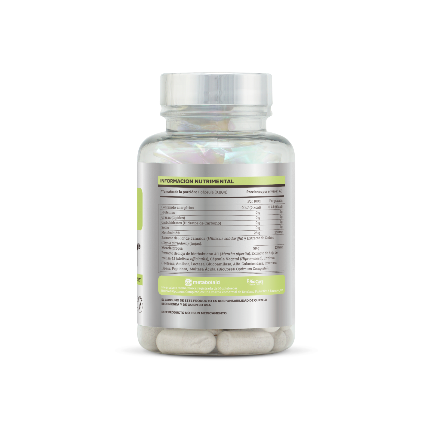 Matter Hello Flat! | Metabolaid, Enzimas BioCore, Extracto de Hierbabuena y Melisa