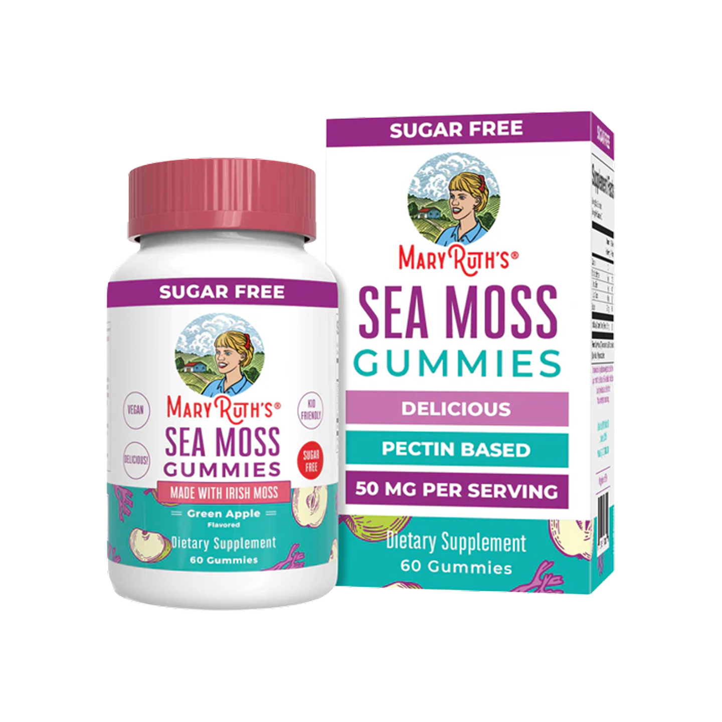 MaryRuth Organics Gomitas de Musgo Marino 60 gomitas