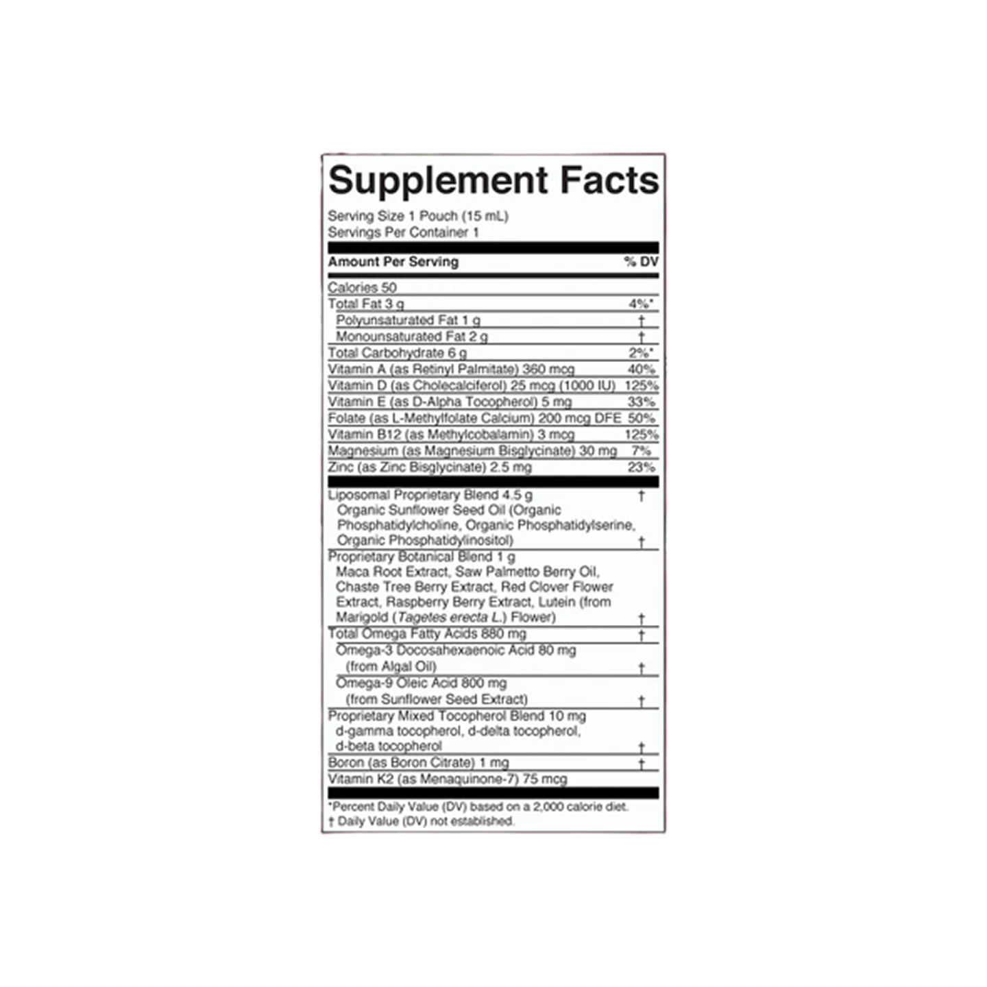 MaryRuth Organics Multivitamínico para Mujeres 40+ Liposomal 14 Pack (0.5 FL OZ/15 ml)