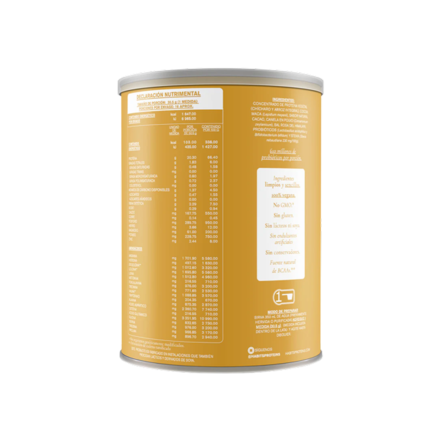 Habits Proteins Protein Probiotic Maca Cacao - 488g