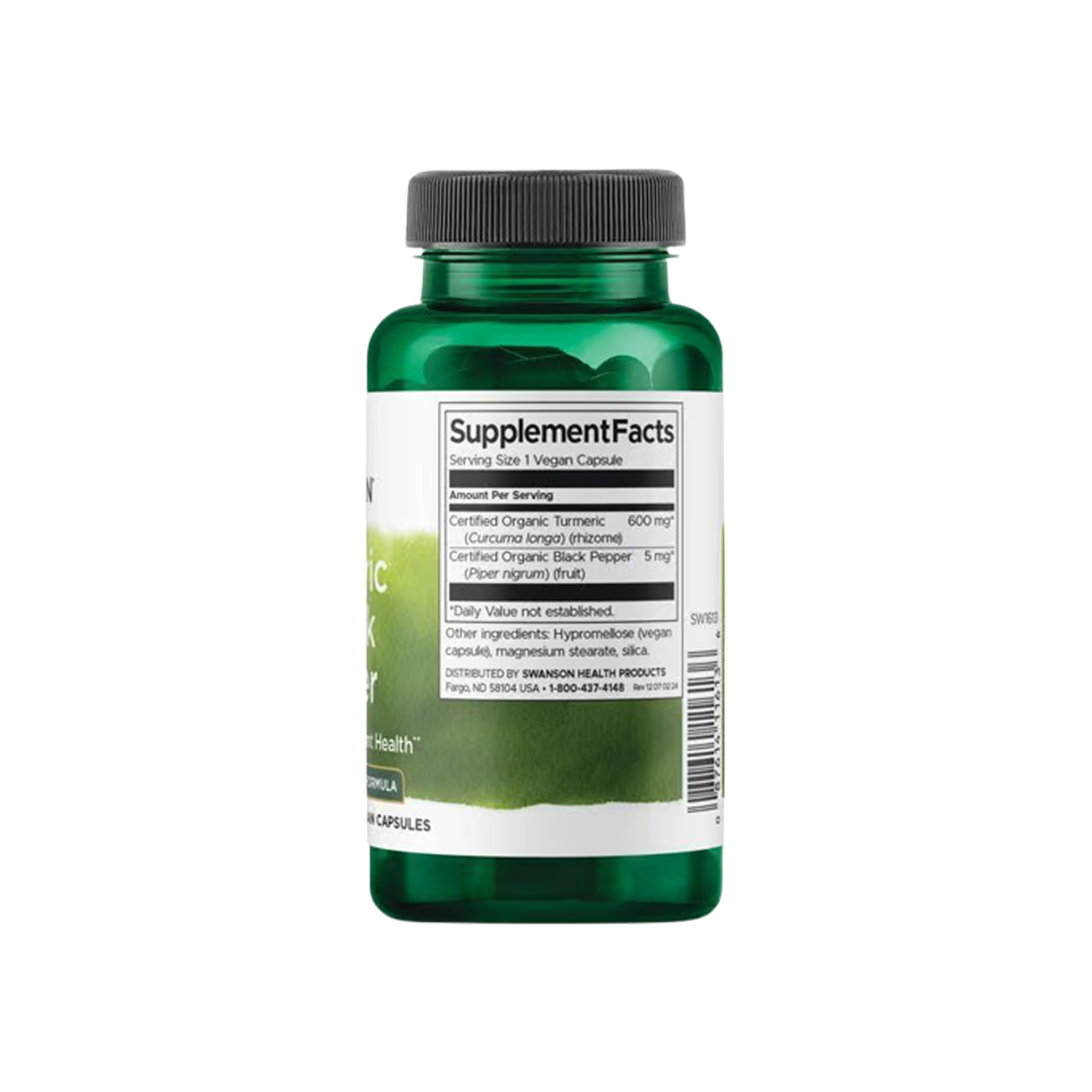 Swanson Premium Full Spectrum Turmeric & Black Pepper, 60 cápsulas vegetales