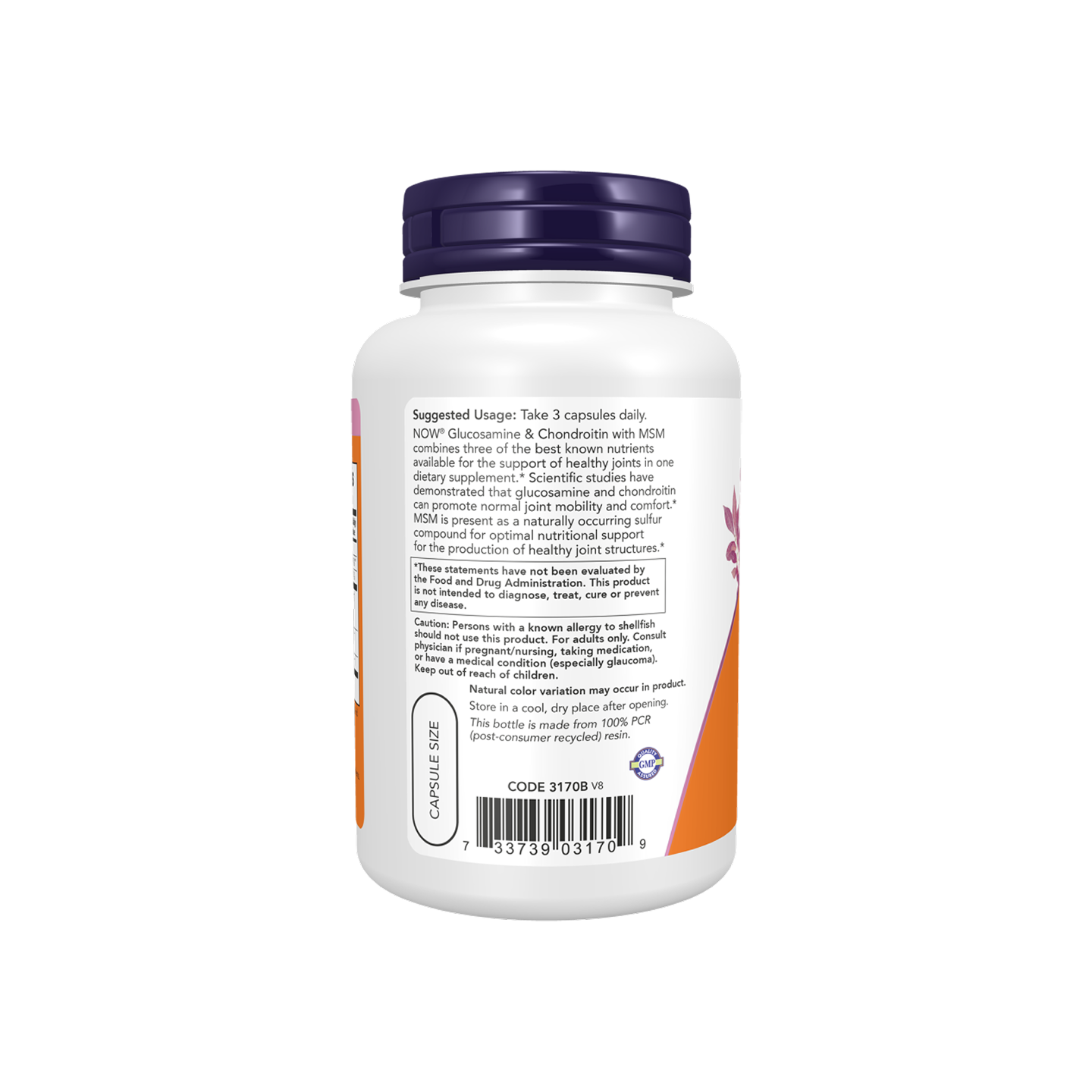 NOW Foods Glucosamina Condroitina MSM 90 cápsulas