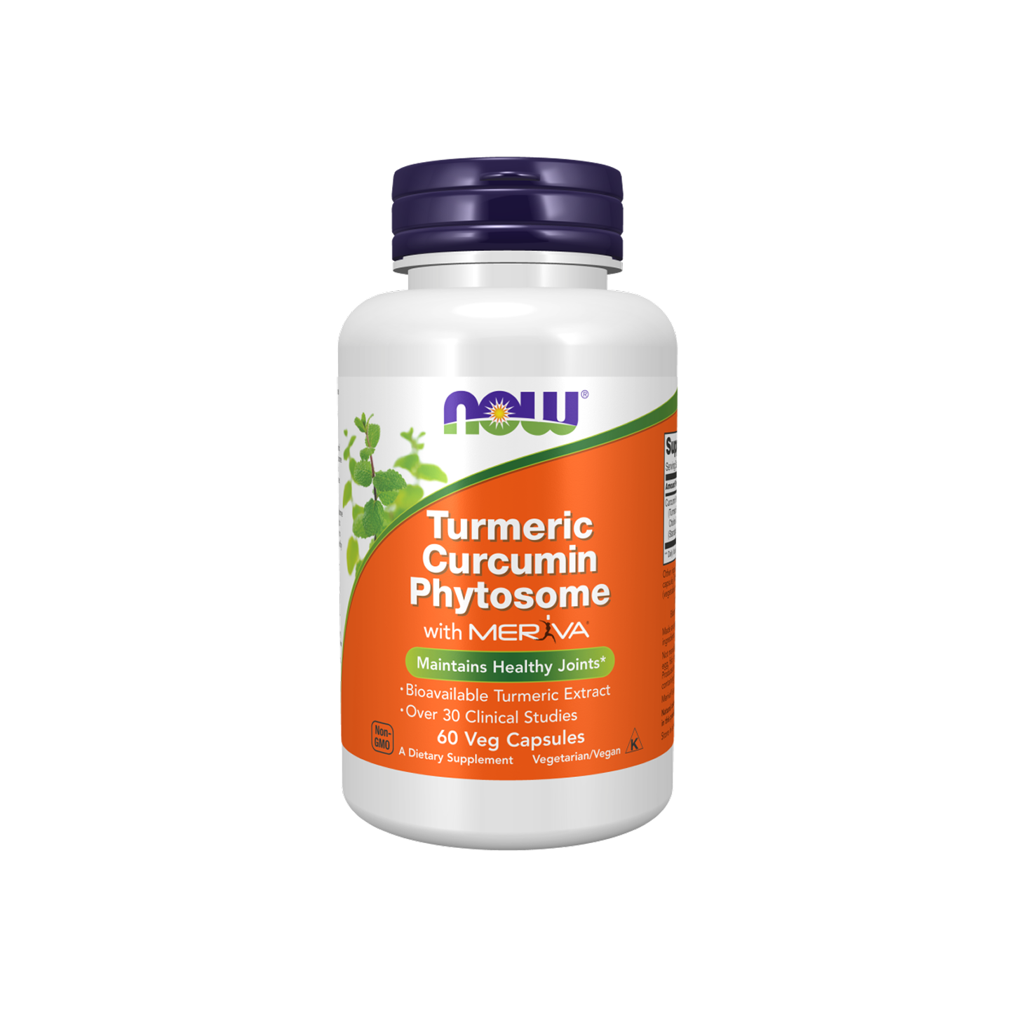 NOW Foods Turmeric Curcumin Phytosome 500 mg, 60 cápsulas vegetales
