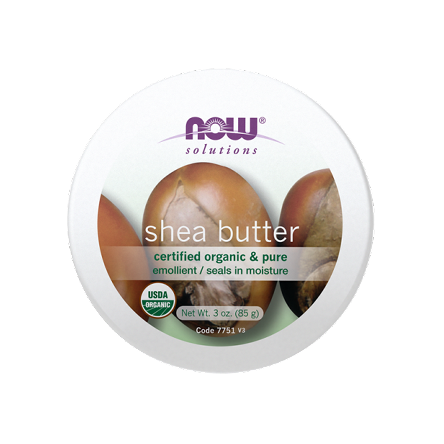 NOW Foods Manteca de Karité Orgánica Pura 3 fl oz (85 g)