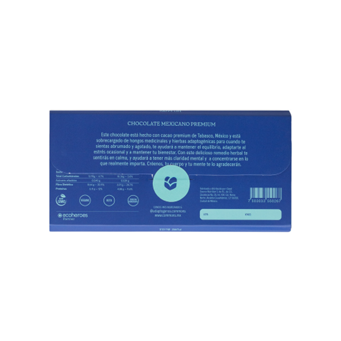 Commons Functional Chocolate Calm 80 g – Cacao 80% sin azúcar