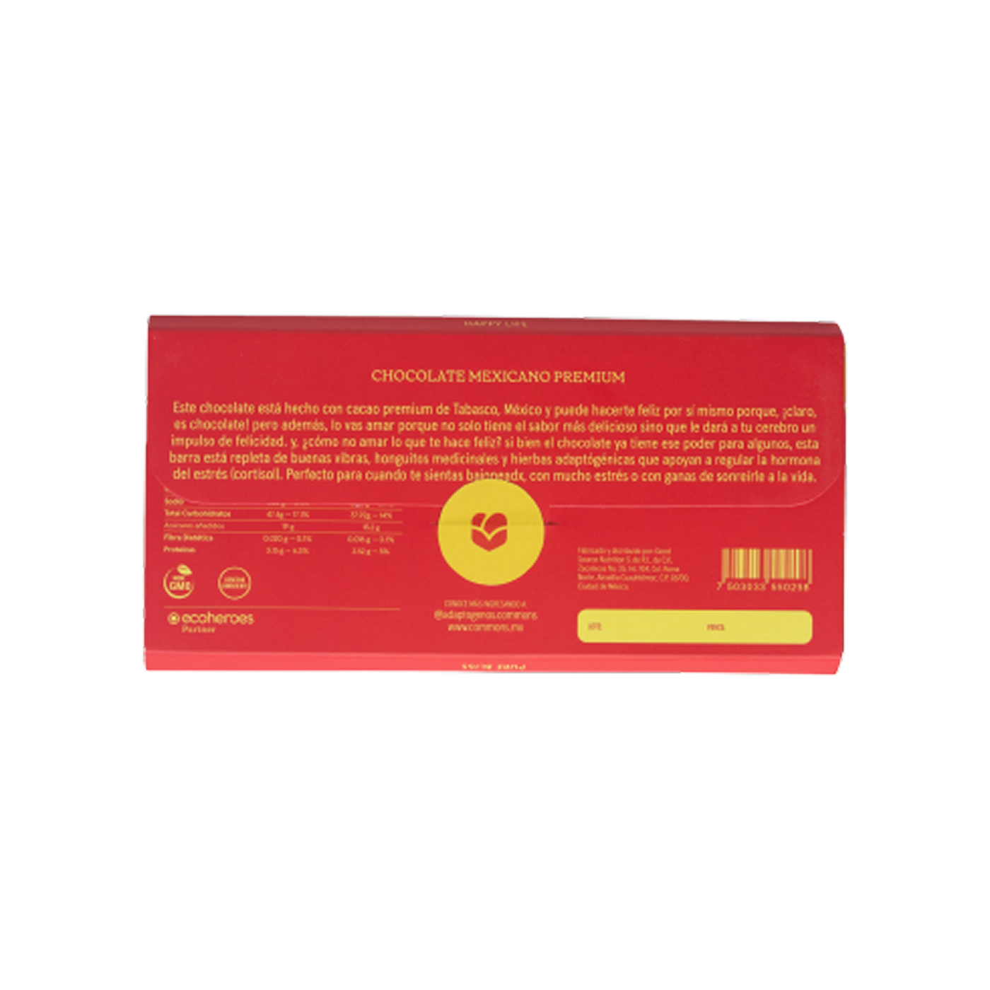 Commons Functional Chocolate Happiness 80 g – Chocolate Blanco