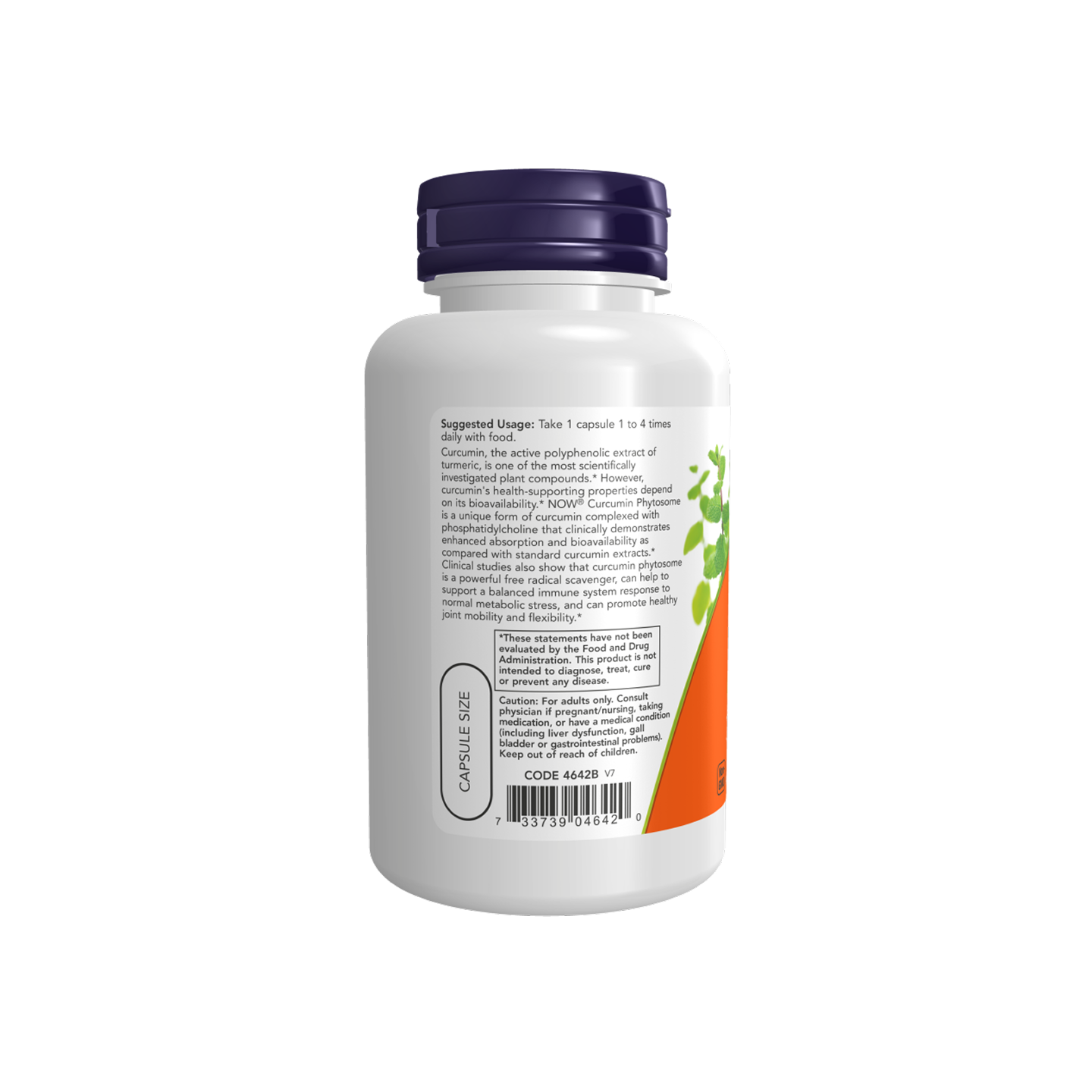 NOW Foods Turmeric Curcumin Phytosome 500 mg, 60 cápsulas vegetales