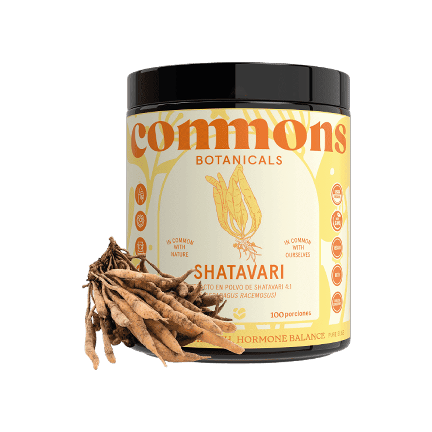 Commons Botanicals Shatavari - Salud femenina - 100 porciones