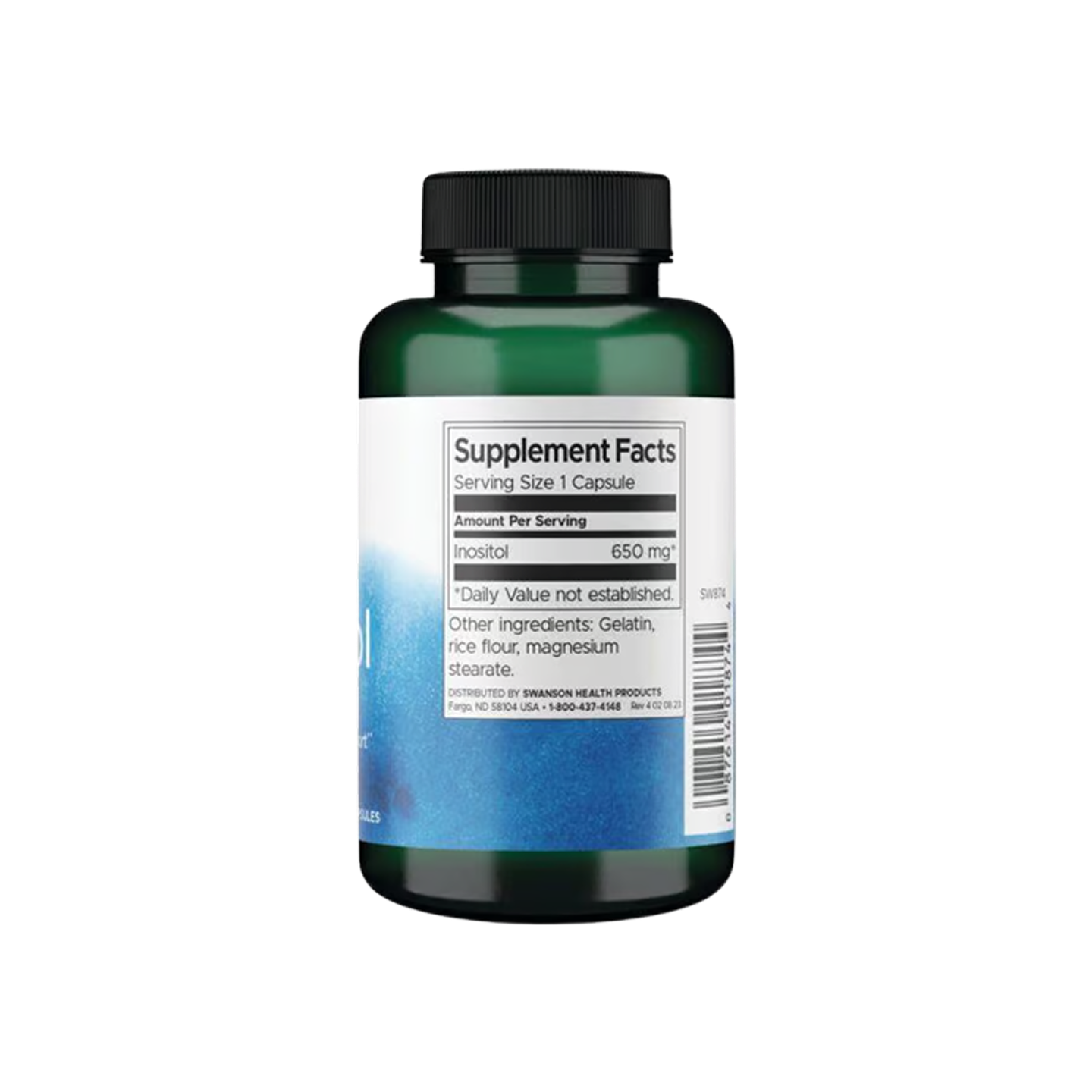 Swanson Premium Inositol 650 mg 100 cápsulas