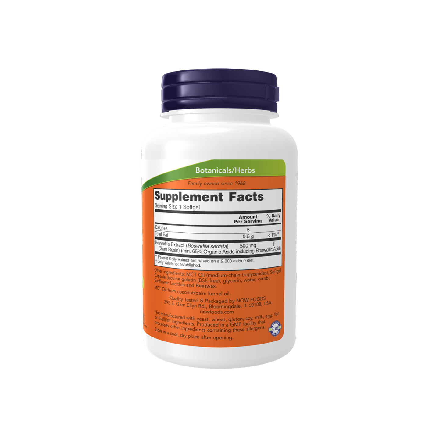 NOW Foods Extracto de Boswellia 500 mg Cápsulas blandas 90