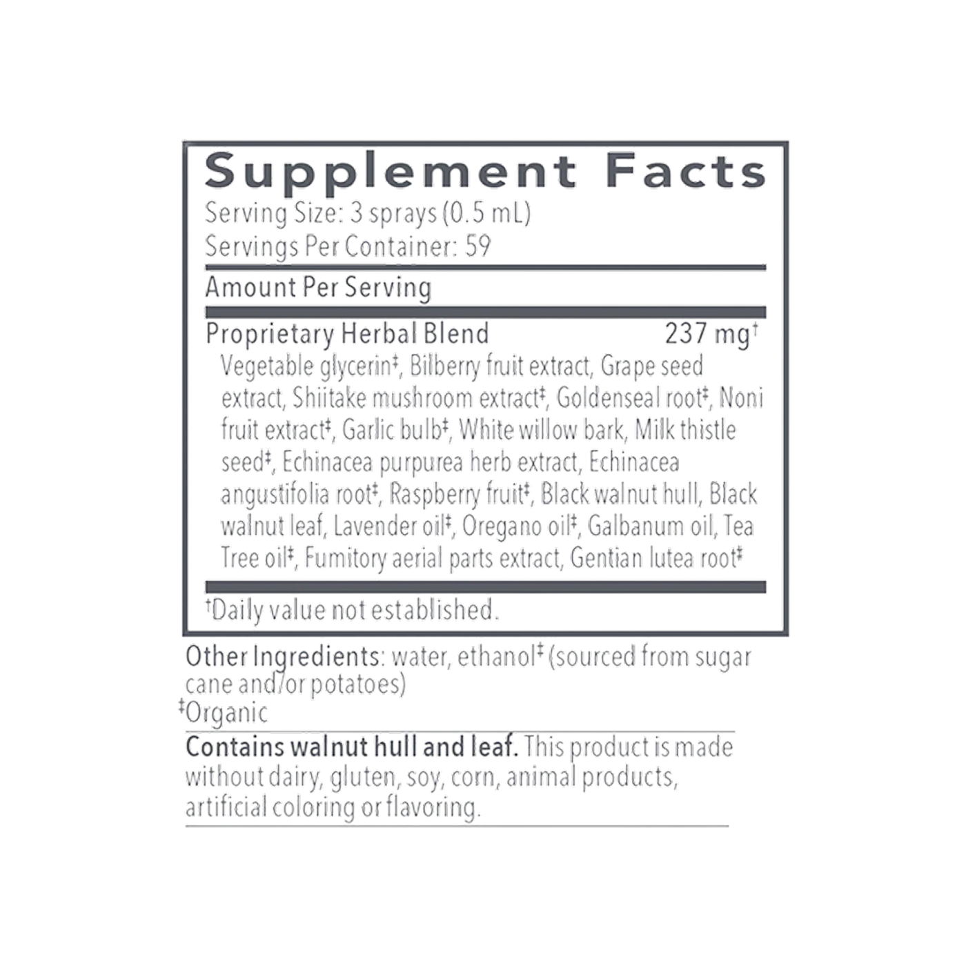 Biocidin TS Spray Herbal Diario 30 ml – Fórmula Botánica de Amplio Espectro