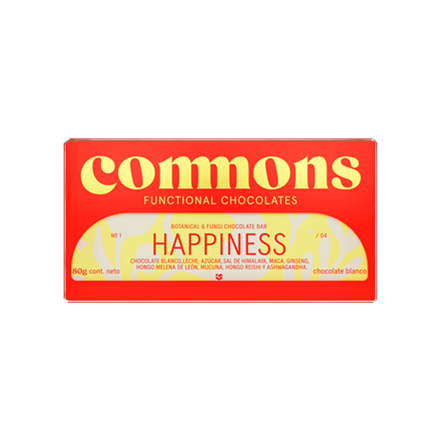 Commons Functional Chocolate Ánimo y Energía – 5 Pack (Chocolate Blanco)