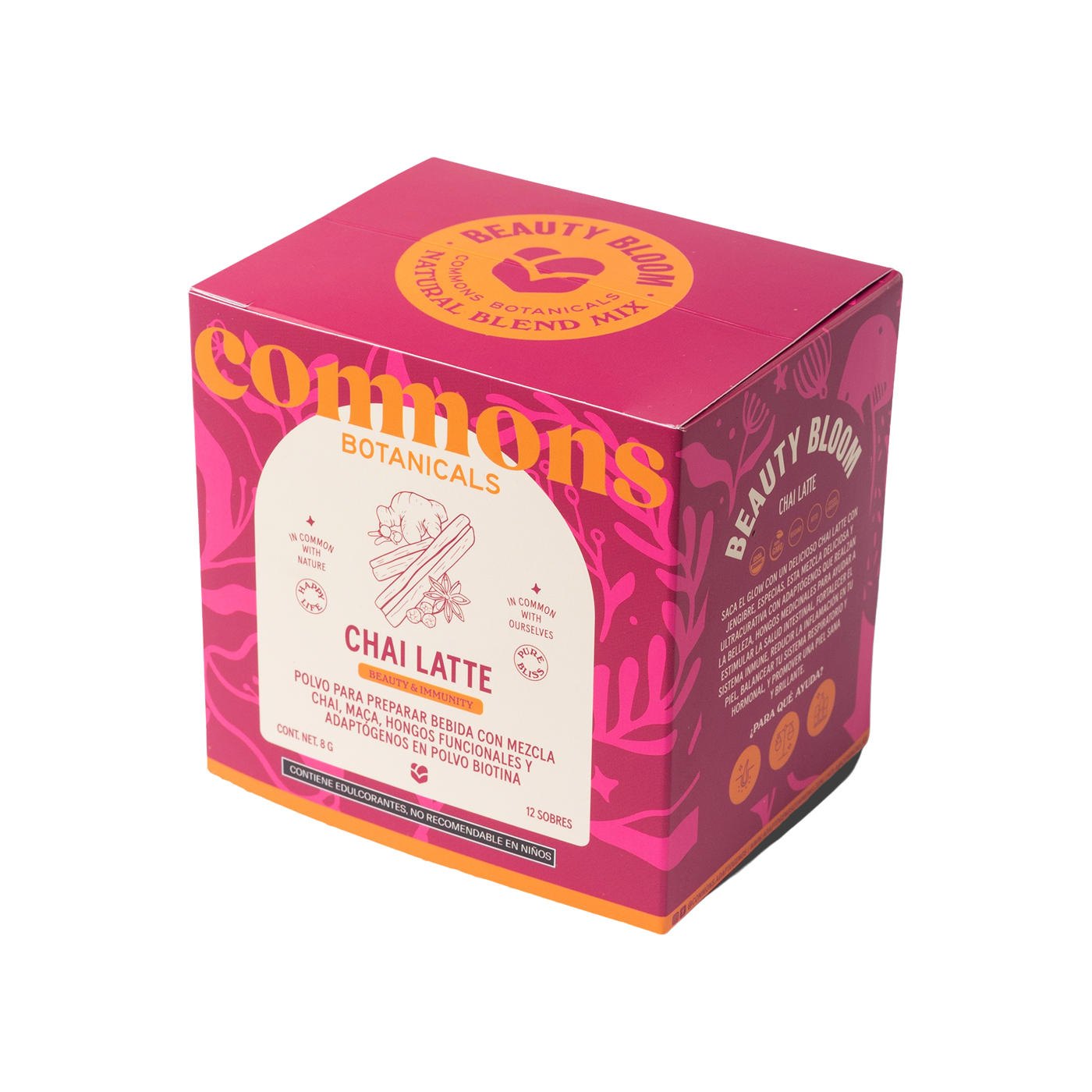 Commons Botanical Chai Latte – Beauty & Immunity (12 Sobres)