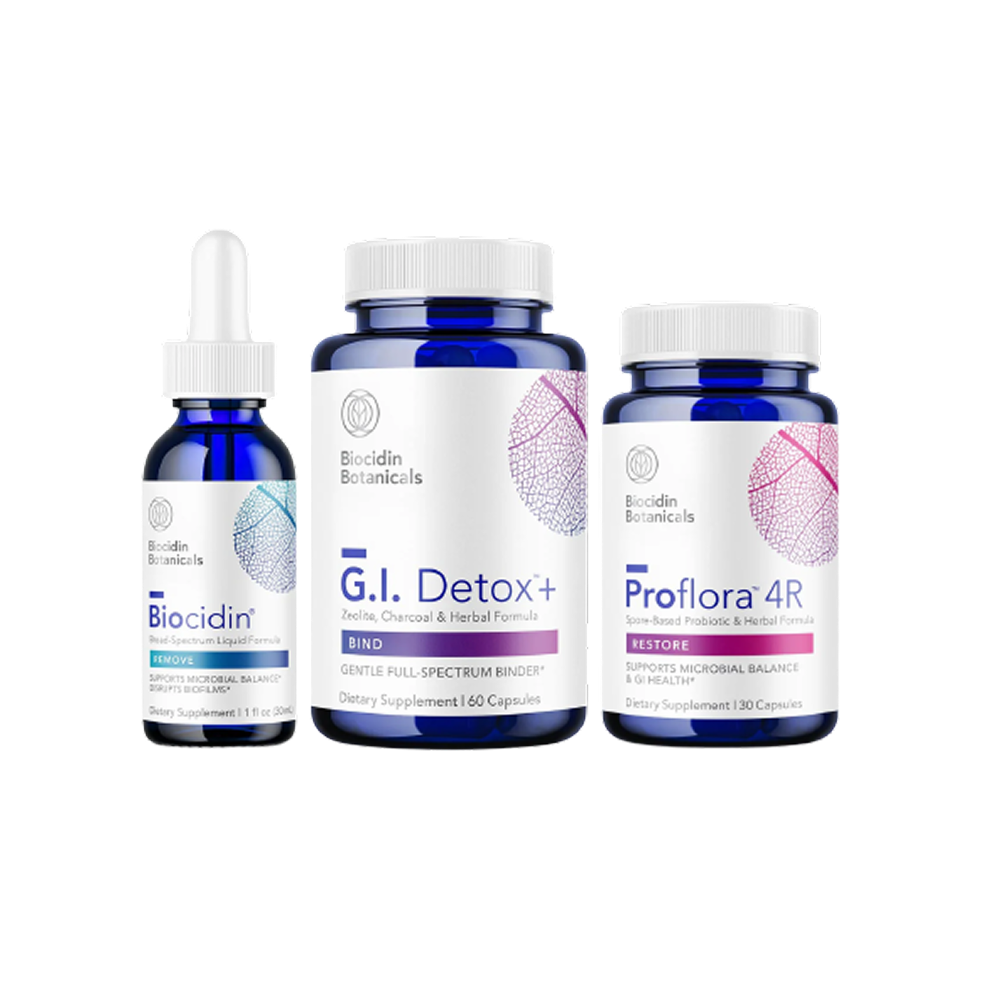 Biocidin Botanicals Bioclear Microbiome Detox Program con Biocidin Líquido 30 días