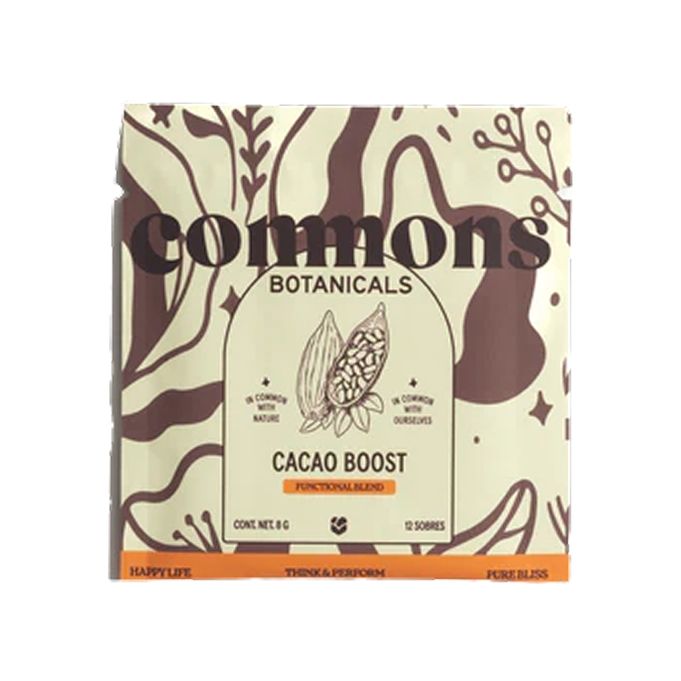 Commons Botanical Cacao Boost – Think & Perform (12 Sobres)