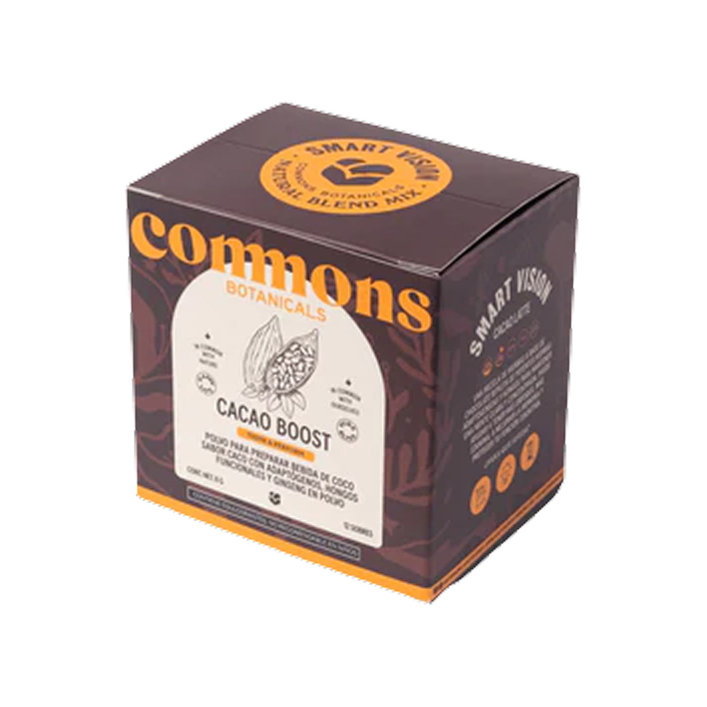 Commons Botanical Cacao Boost – Think & Perform (12 Sobres)