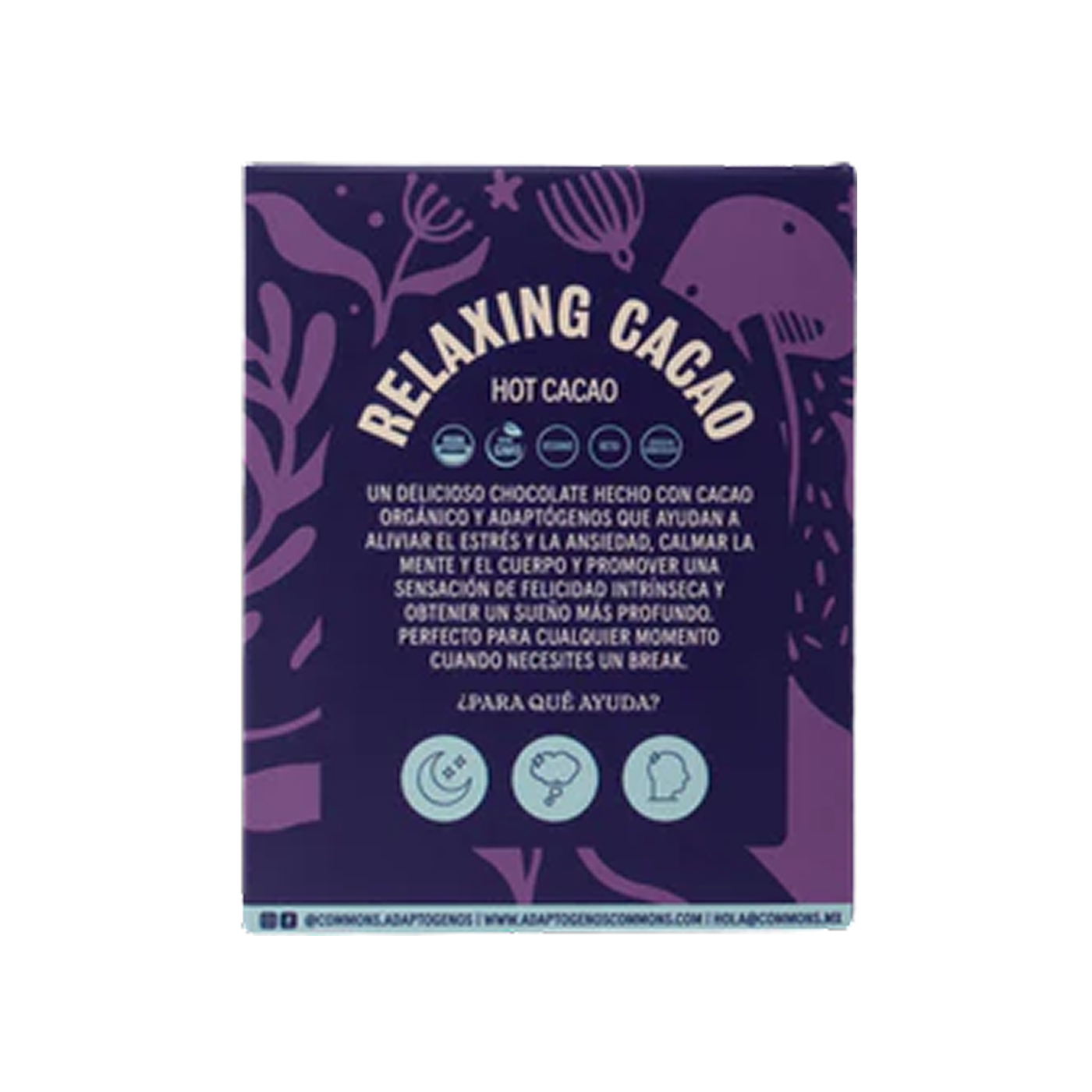 Commons Botanical Hot Cacao – Relajación & descanso (12 Sobres)