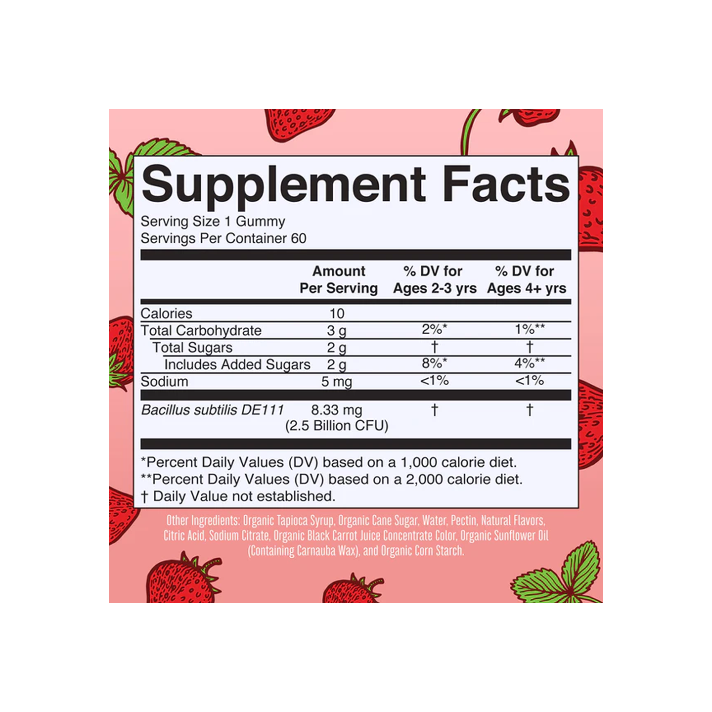 MaryRuth Organics Probióticos Orgánicos No GMO para Niños 60 gomitas