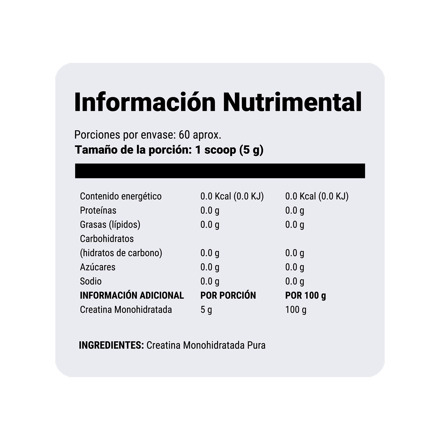 NutriADN Creatine Monohydrate Support 500 g